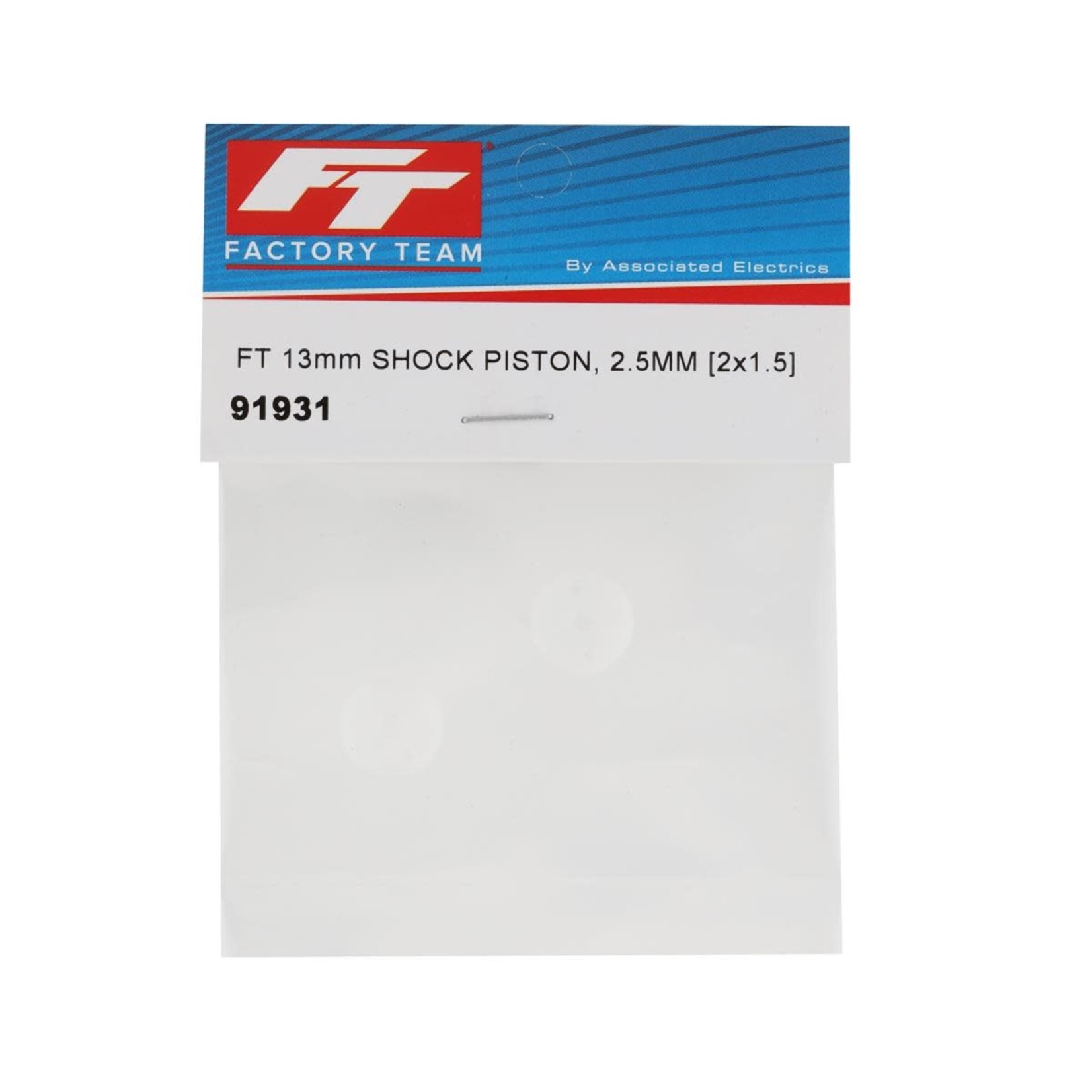 Team Associated Team Associated Factory Team 13mm 2.5mm Shock Piston (2) (2x1.5mm) #91931
