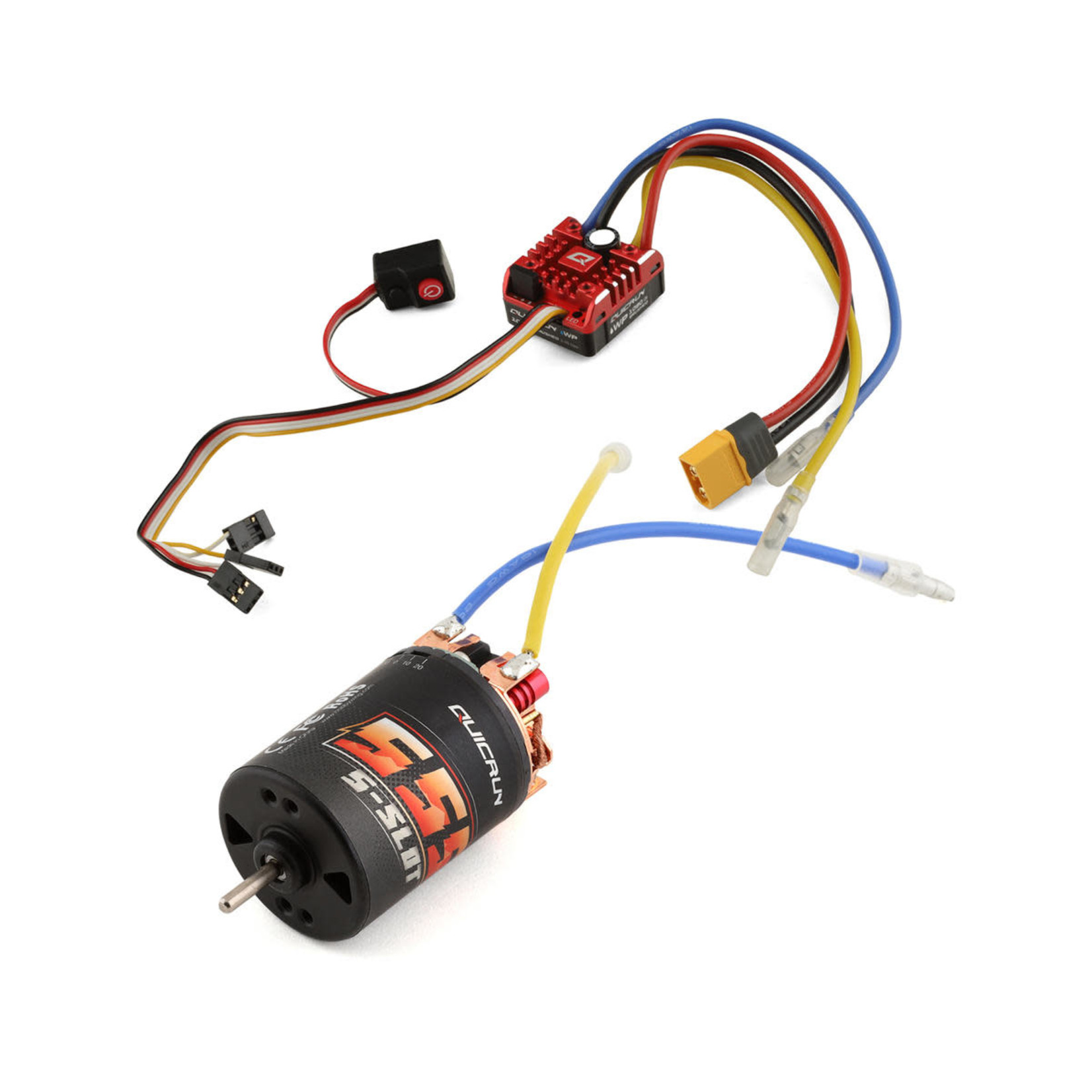 Hobbywing #38020352 Hobbywing QuicRun Waterproof 1080 G2 ESC/Motor Rock Crawling 555 Combo (13T)