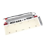 Traxxas #9497A Traxxas Drag Slash LED Tail Light Set w/Power Harness (Satin Black Chrome)