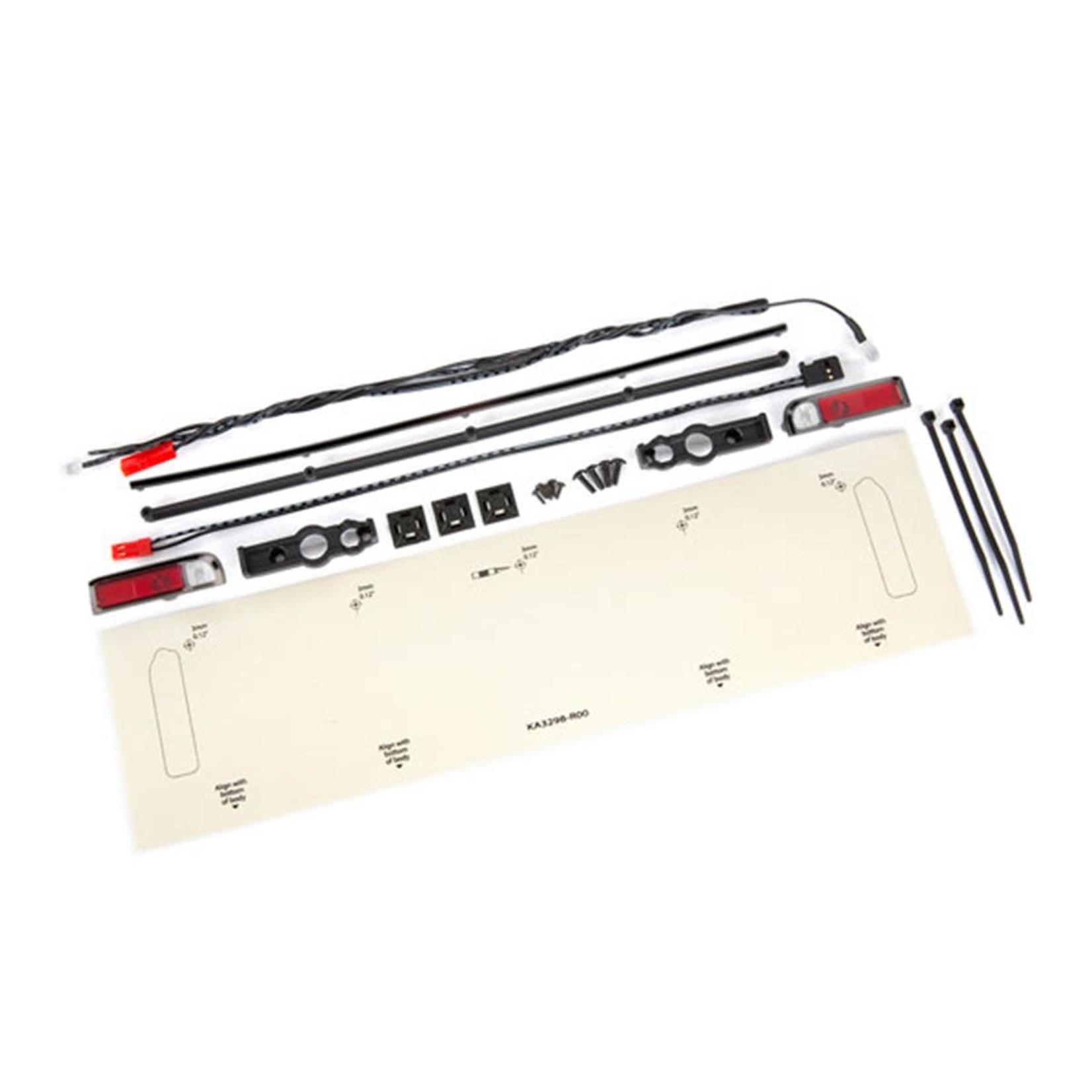 Traxxas #9497A Traxxas Drag Slash LED Tail Light Set w/Power Harness (Satin Black Chrome)