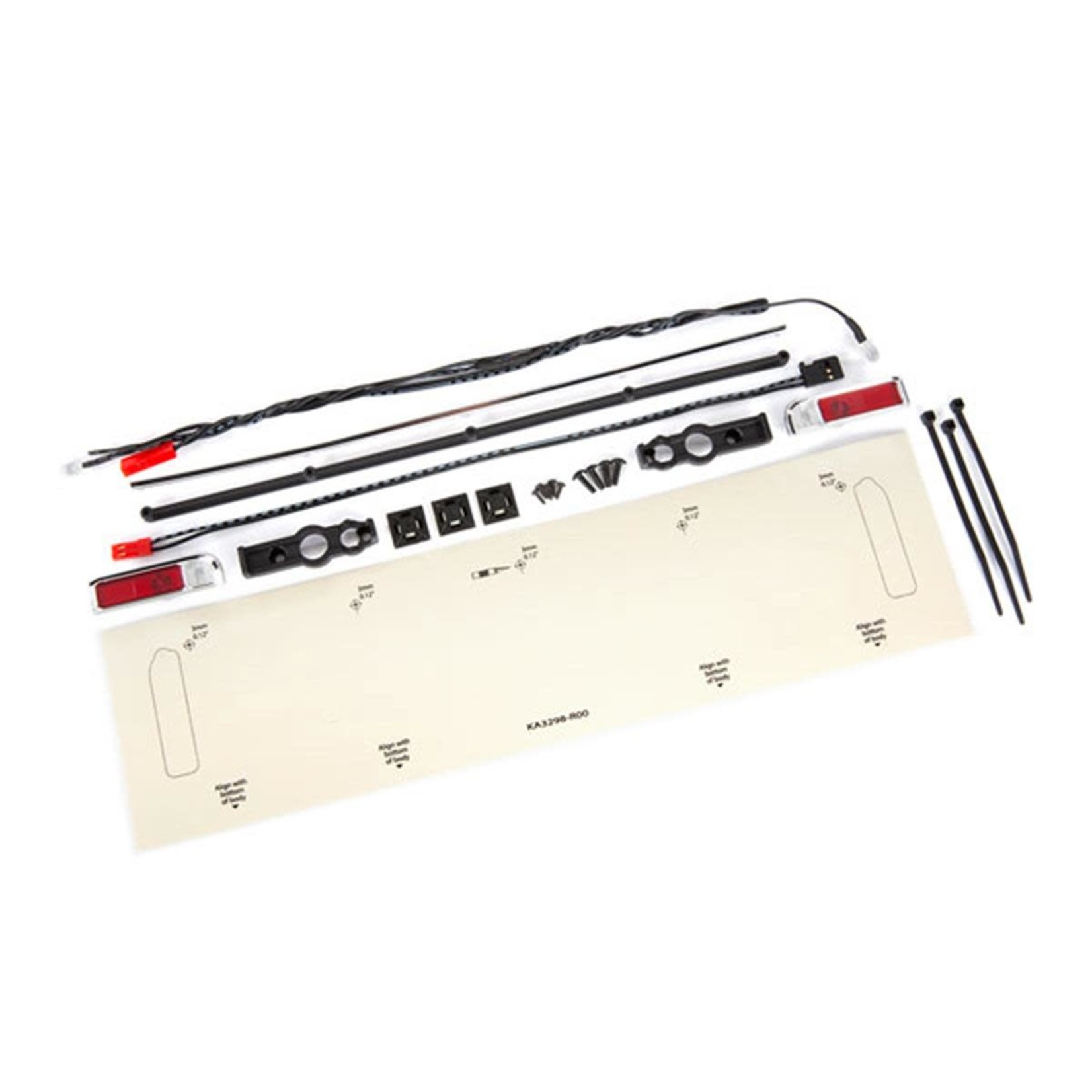 Traxxas #9497R Traxxas Drag Slash LED Tail Light Set w/Power Harness (Chrome)