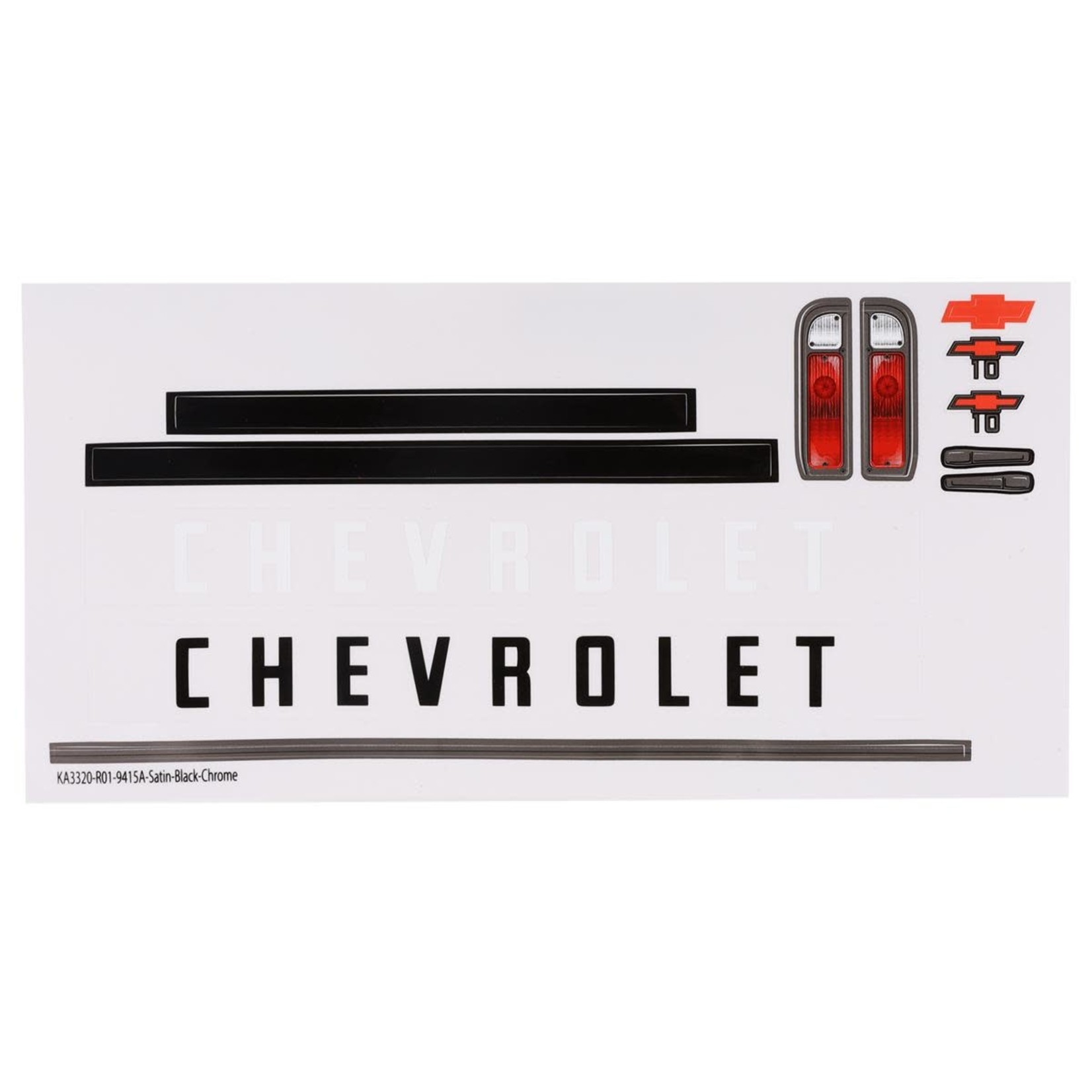 Traxxas Traxxas Drag Slash Chevrolet C10 Body Accessories (Satin Black Chrome) #9415A