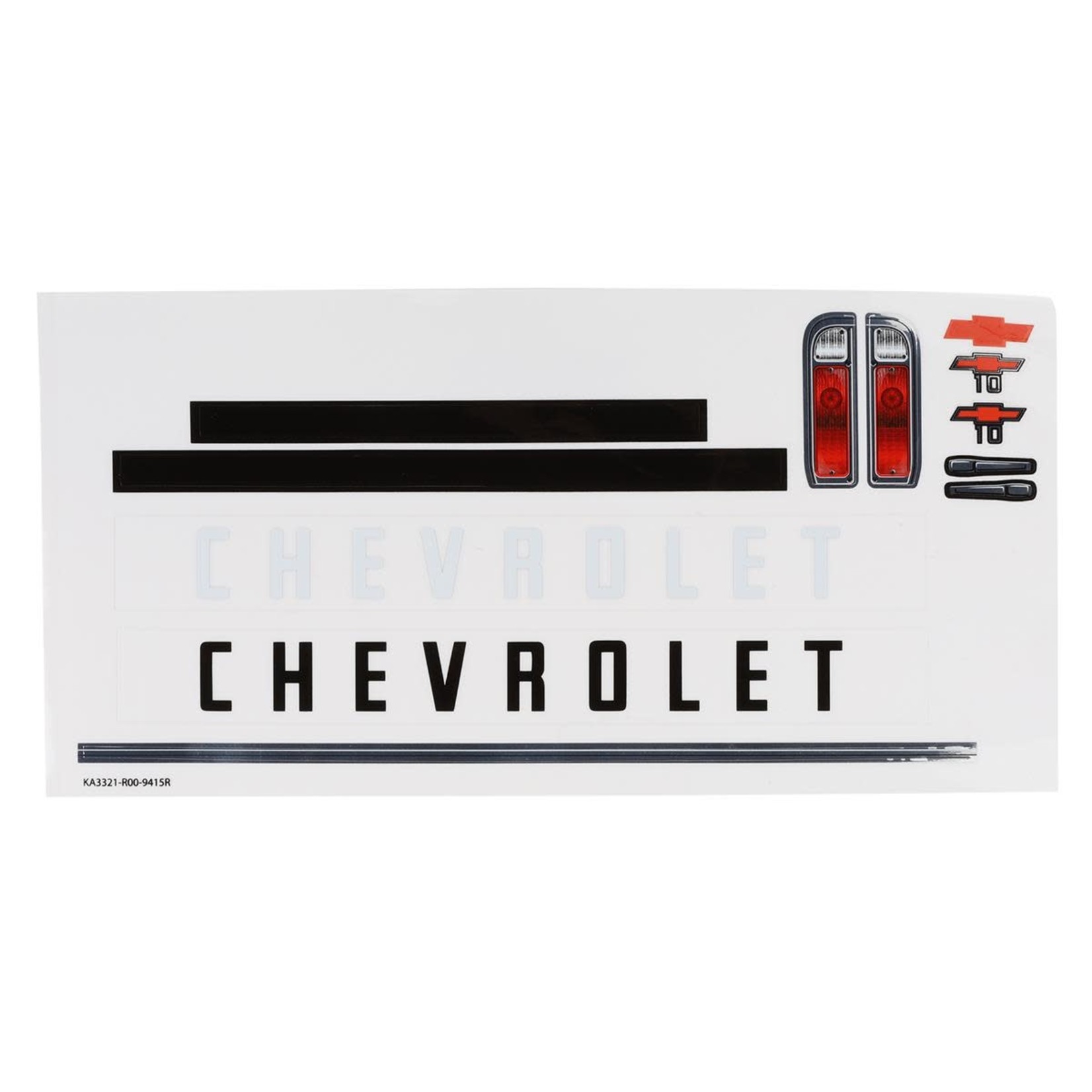 Traxxas Traxxas Drag Slash Chevrolet C10 Body Accessories (Chrome) #9415R