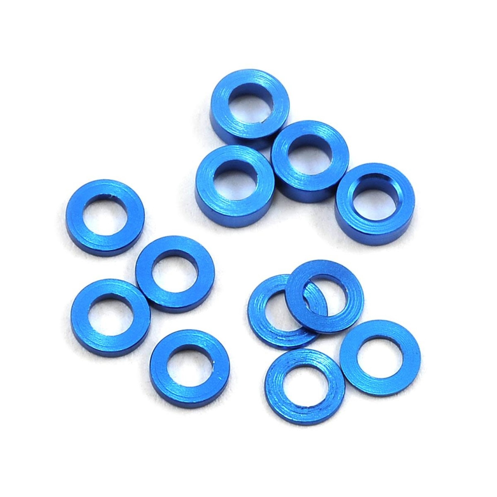 ProTek RC #PTK-8371 ProTek RC Aluminum Ball Stud Washer Set (Blue) (12) (0.5mm, 1.0mm & 2.0mm)