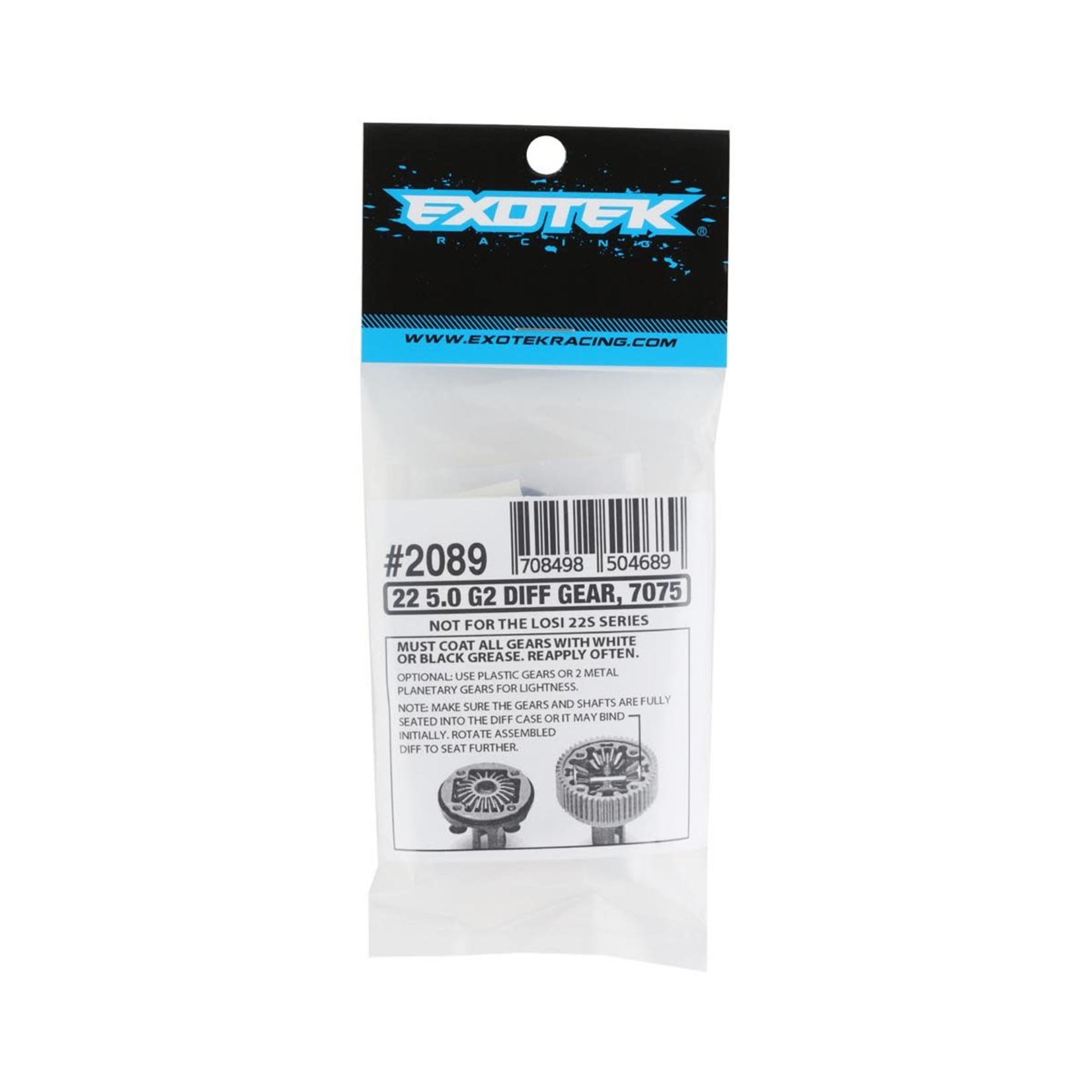 Exotek Exotek TLR 22 5.0 Aluminum Differential Gear Case #2089