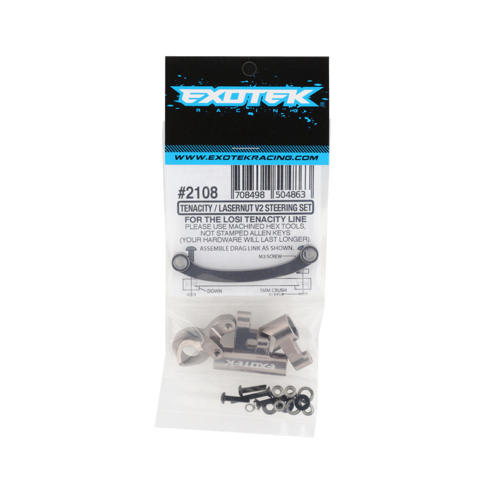 Exotek Exotek Tenacity/Lasernut HD Steering Set w/Bearings (V2) #2108