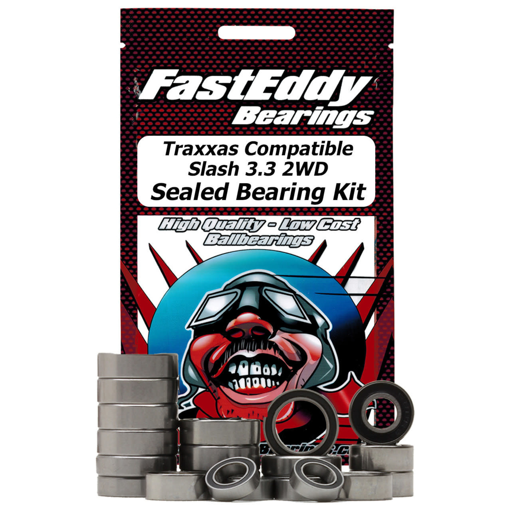FastEddy #TFE2472 FastEddy Traxxas Compatible Slash 3.3 2WD Sealed Bearing Kit