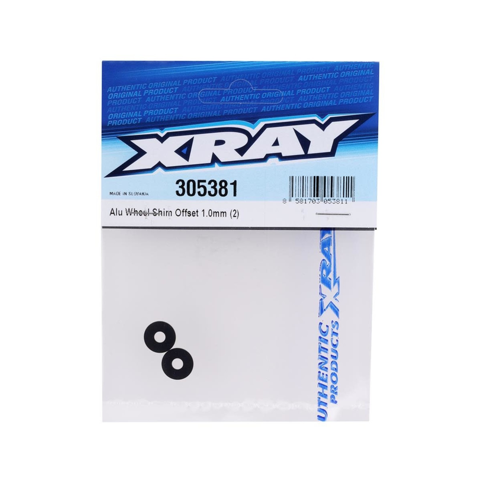 Redcat Racing XRAY 1.0mm Aluminum Offset Wheel Shim (2) #305381