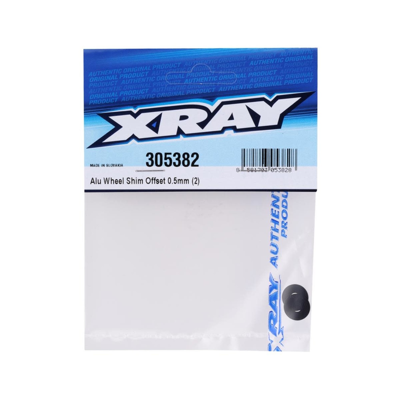 XRAY XRAY 0.5mm Aluminum Offset Wheel Shim (2) #305382