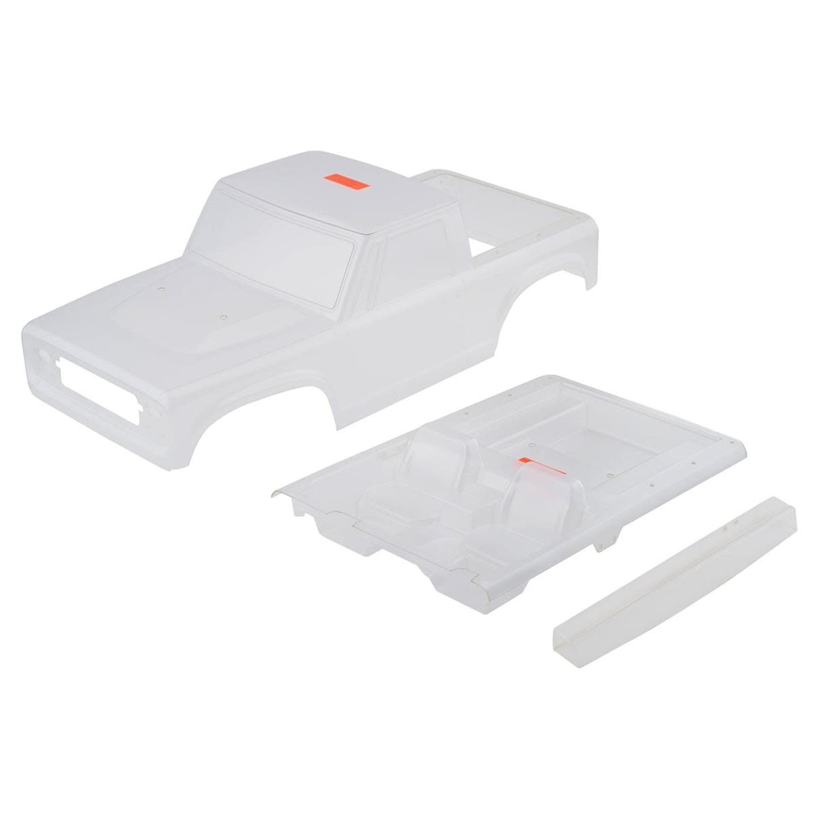 Vanquish Products #VPS10121 Vanquish Products VS4-10 Origin Halfcab Body Set (Clear)