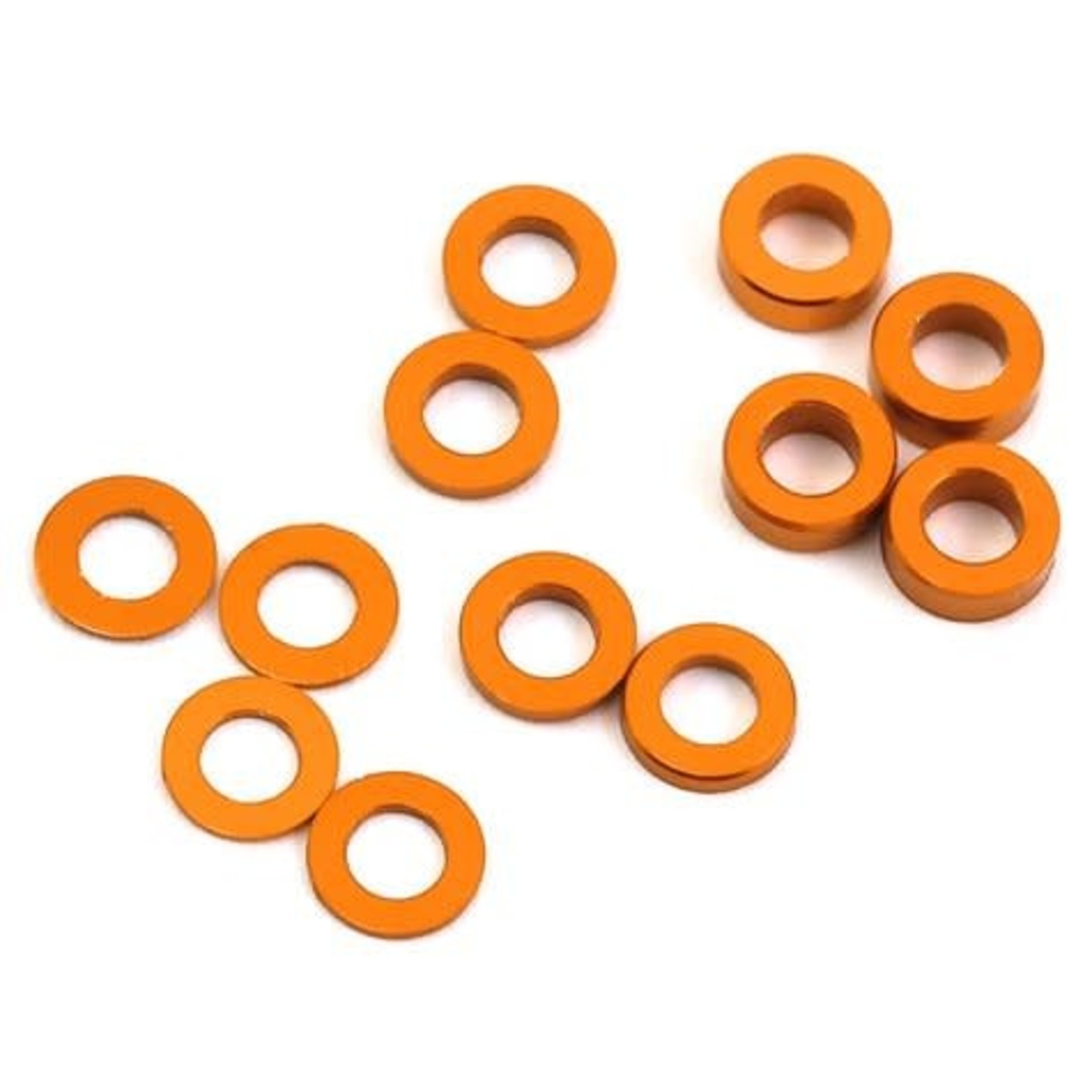 ProTek RC #PTK-8375 ProTek RC Aluminum Ball Stud Washer Set (Orange) (12) (0.5mm, 1.0mm & 2.0mm)