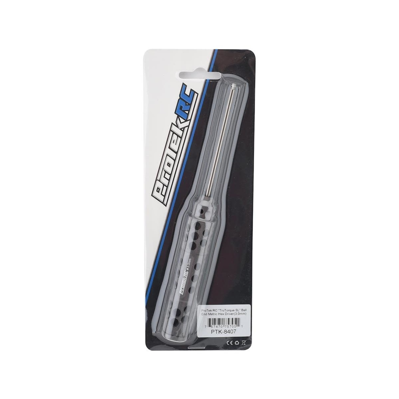 ProTek RC #PTK-8407 ProTek RC "TruTorque SL" Ball End Metric Hex Driver (3.0mm)