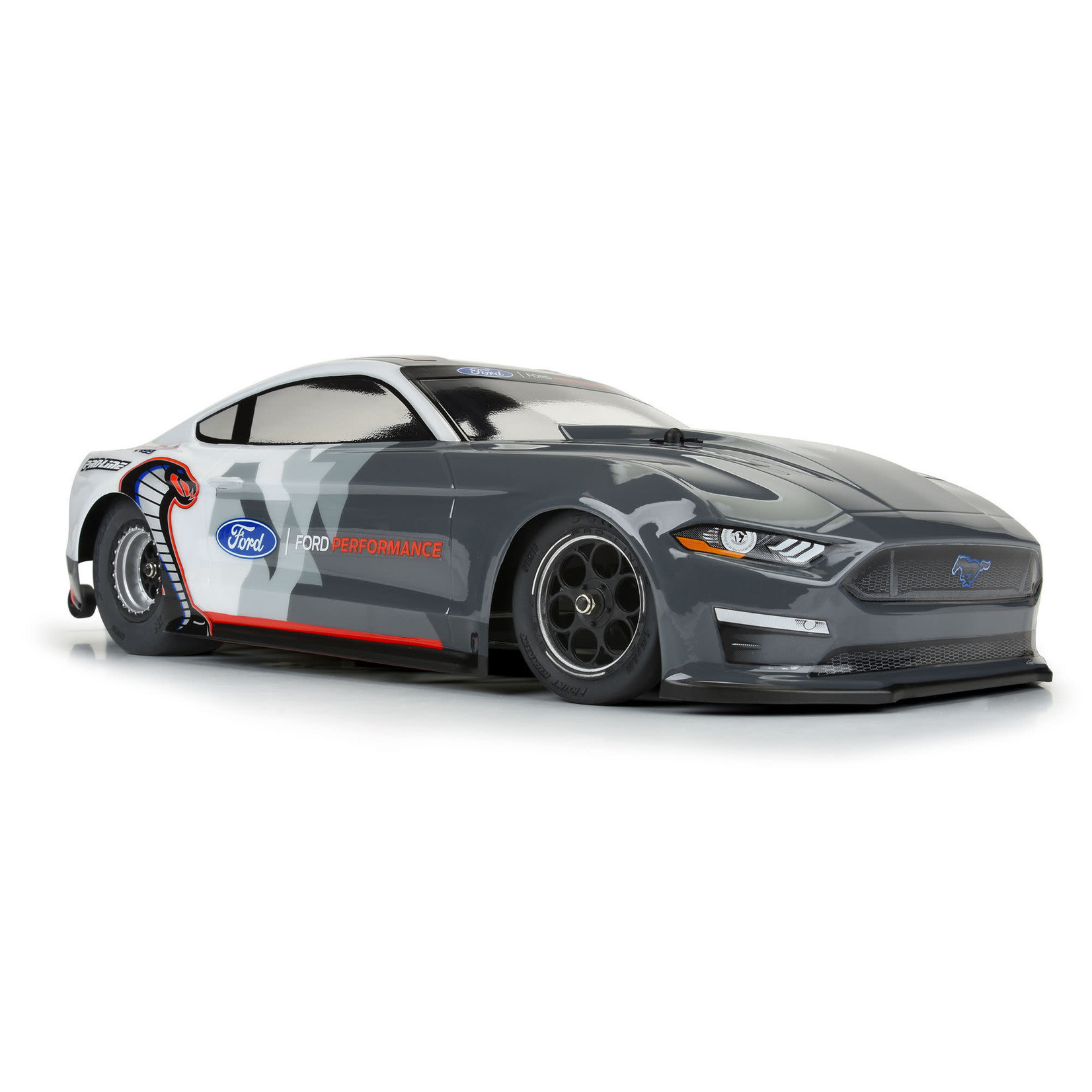Pro-Line #3605-00  Pro-Line Losi Mini 1/16 Ford Mustang Cobra Jet 1400 No-Prep Drag Body (Clear)