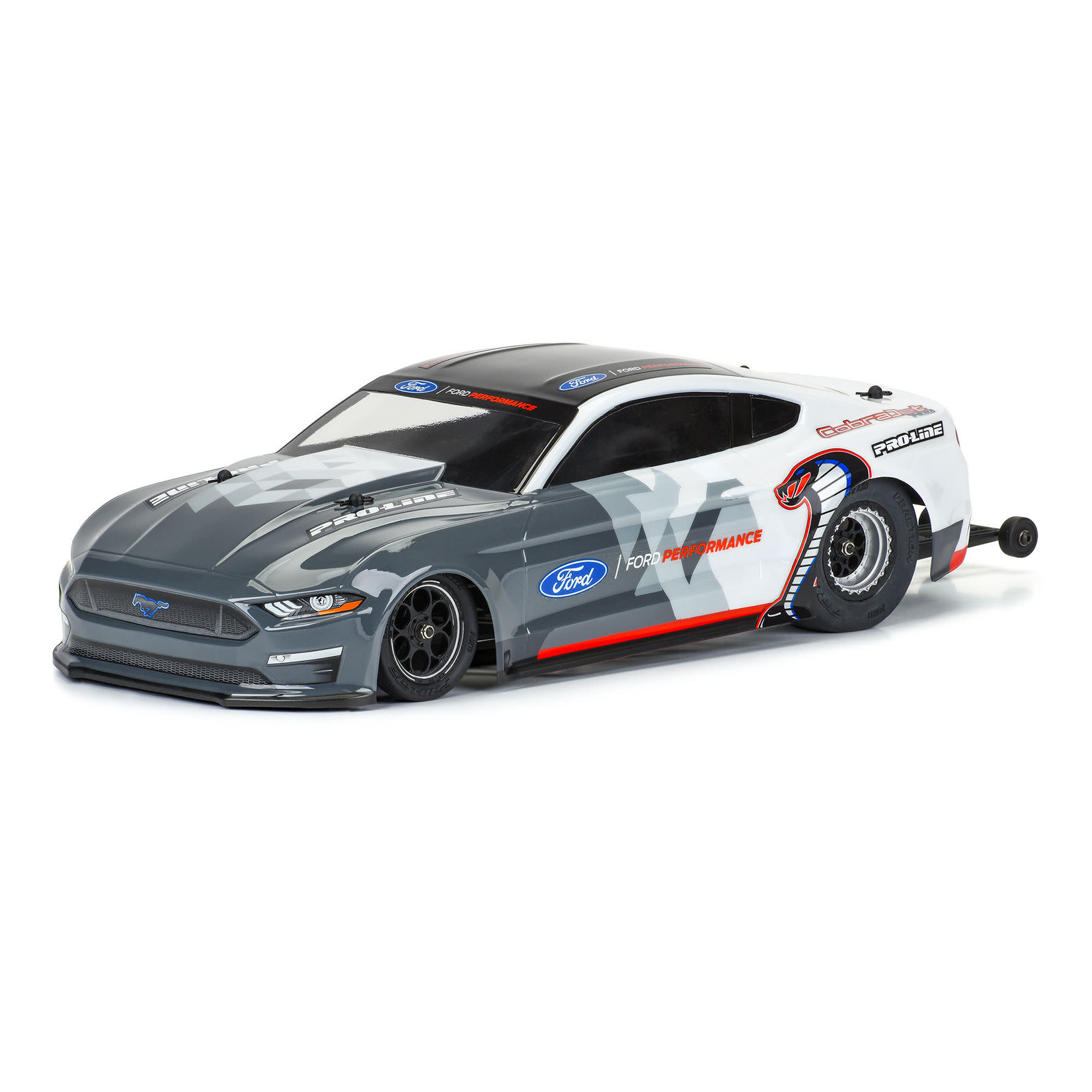 Pro-Line #3605-00  Pro-Line Losi Mini 1/16 Ford Mustang Cobra Jet 1400 No-Prep Drag Body (Clear)