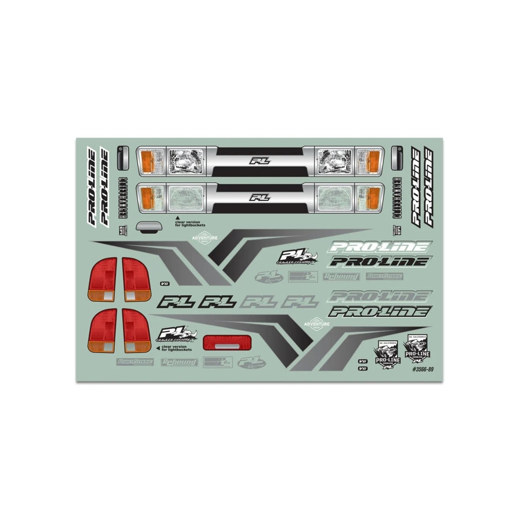 Pro-Line #3615-00 Pro-Line Cliffhanger HP 1/10 Cab Only 12.3" Comp Crawler Body (Clear)