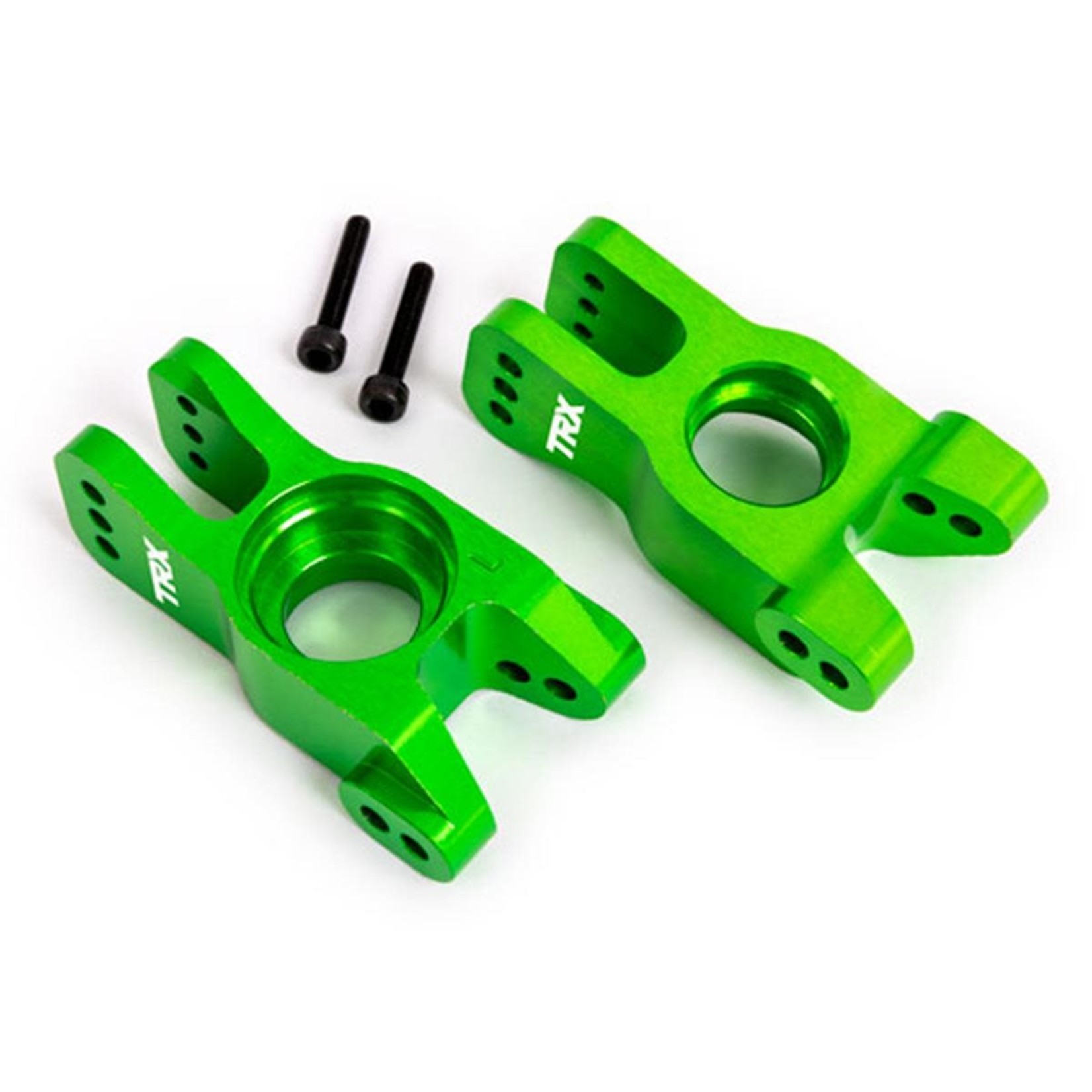 Traxxas #9552G  Traxxas Aluminum Rear Stub Axle Carriers Left & Right (Green) (2)