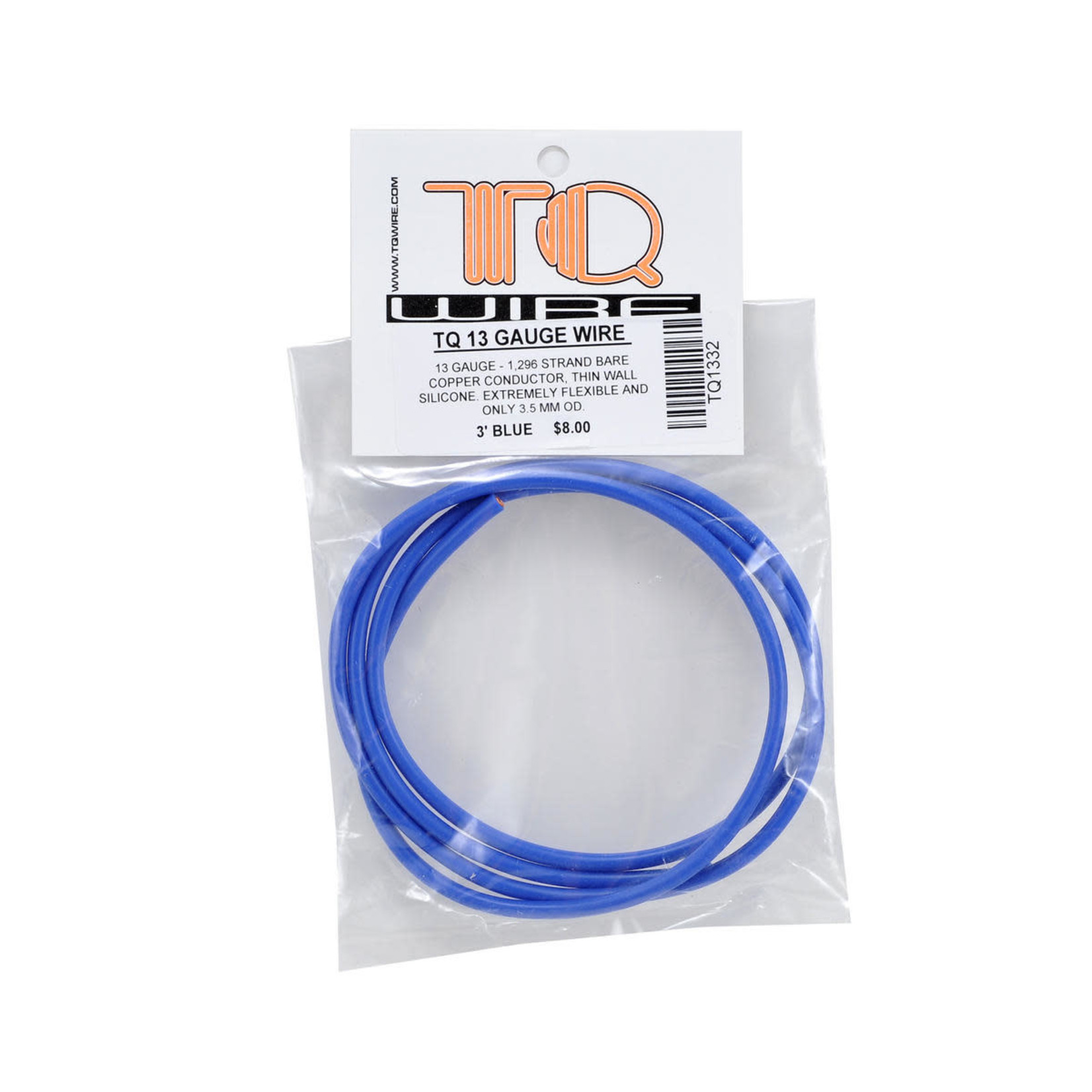 TQ Wire TQ Wire Silicone Wire (Blue) (3') (13AWG) #TQW1332