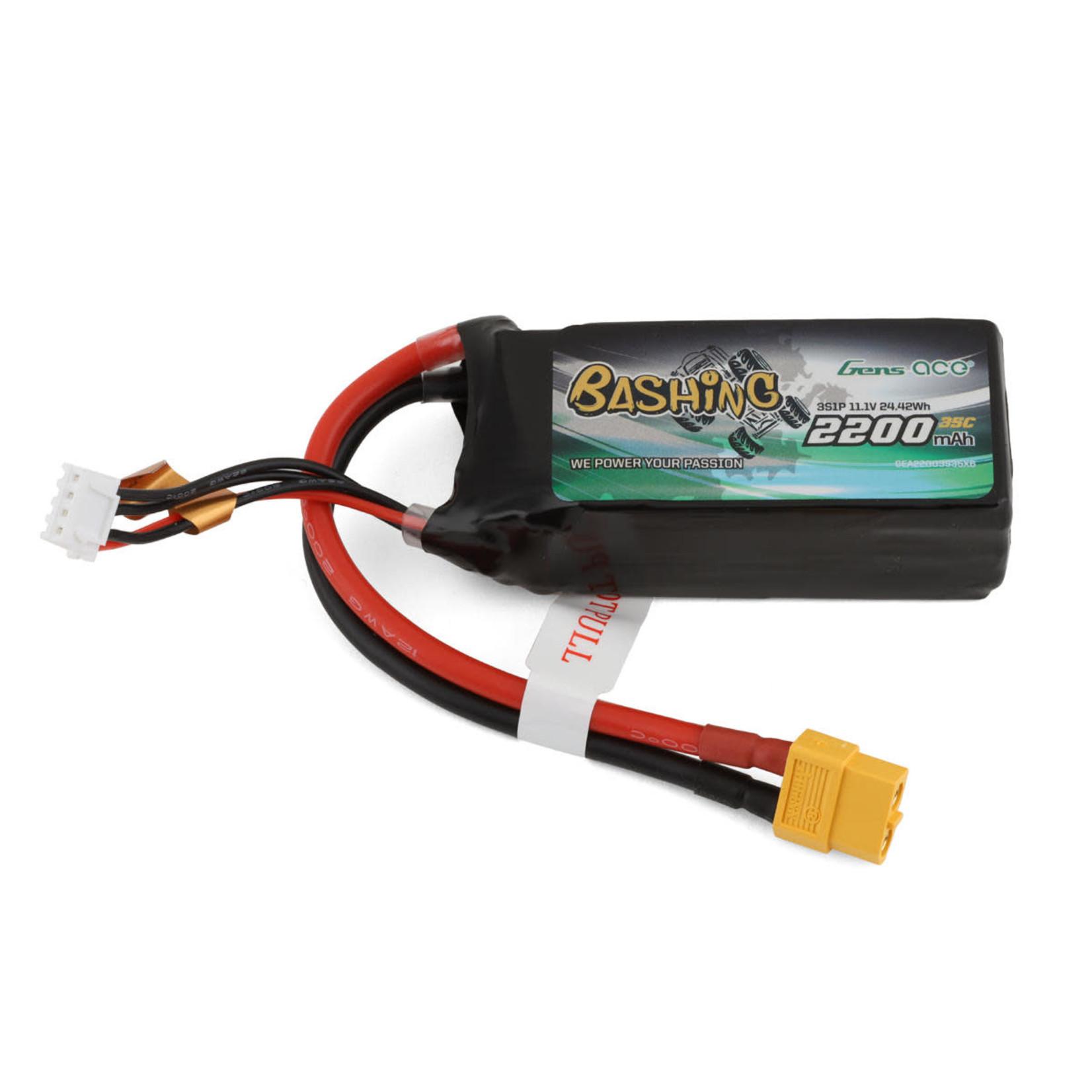Gens Ace #GEA22003S35X6 Gens Ace 3S LiPo Battery 35C (11.1V/2200mAh) w/XT60