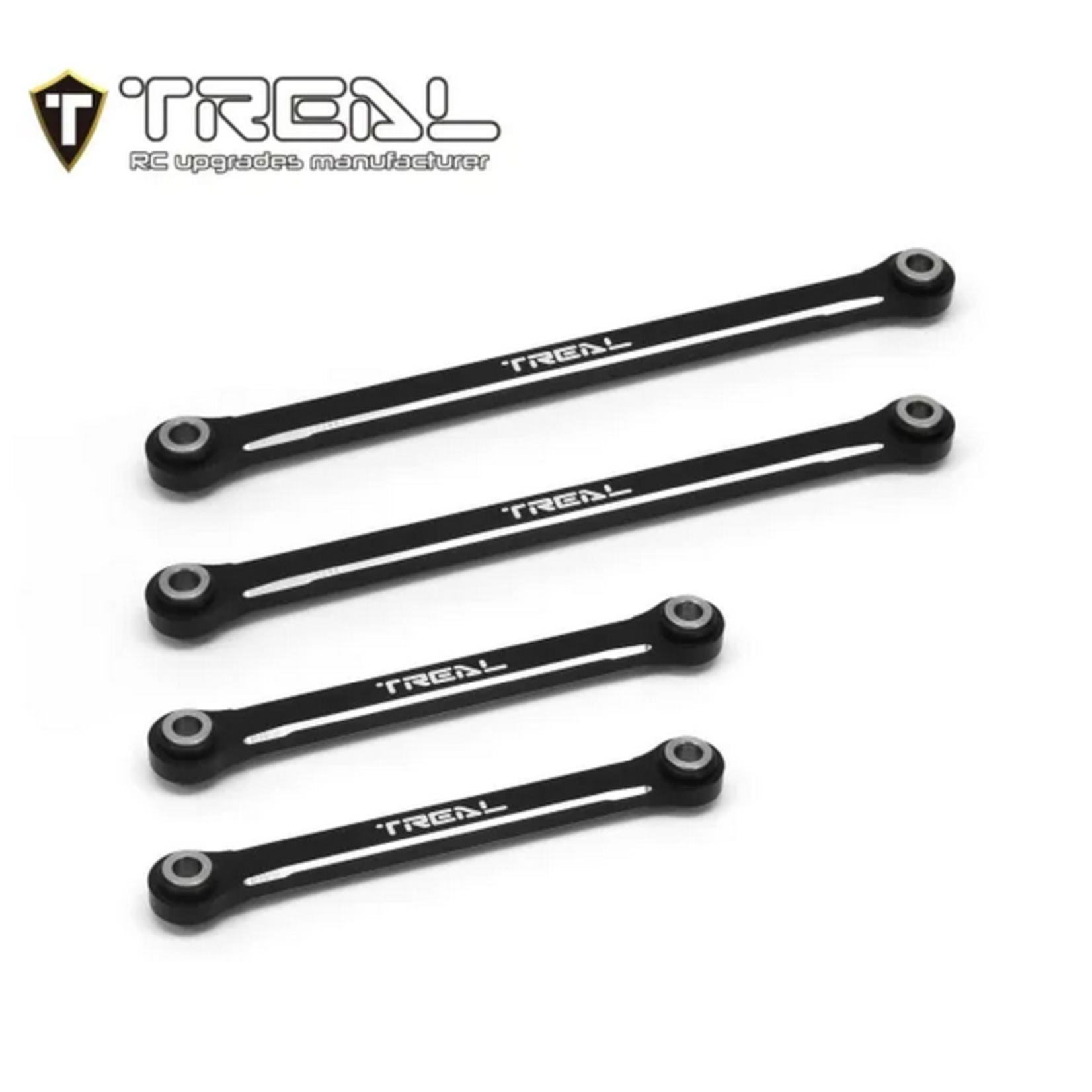 Treal #X003LASCON Treal TRX-4M Upper Links Set (Black)