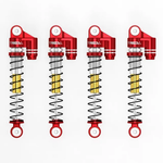 Treal Treal SCX24 Shocks 43mm Tele Shock Vibration Damper(4) (Red) #X003A89VRX