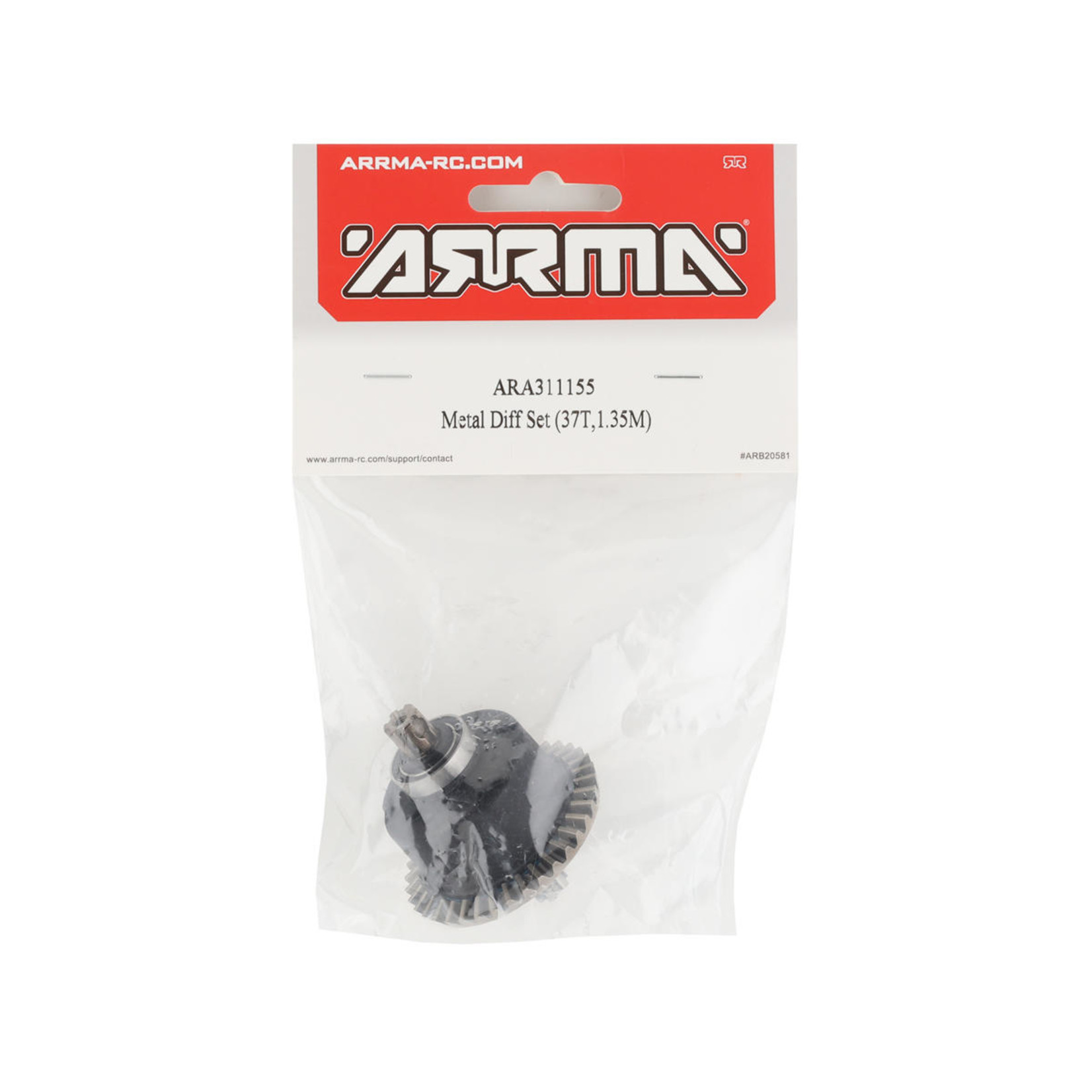 ARRMA #ARA311155 Arrma Metal Front/Rear Differential Set (37T/MOD 1.35)