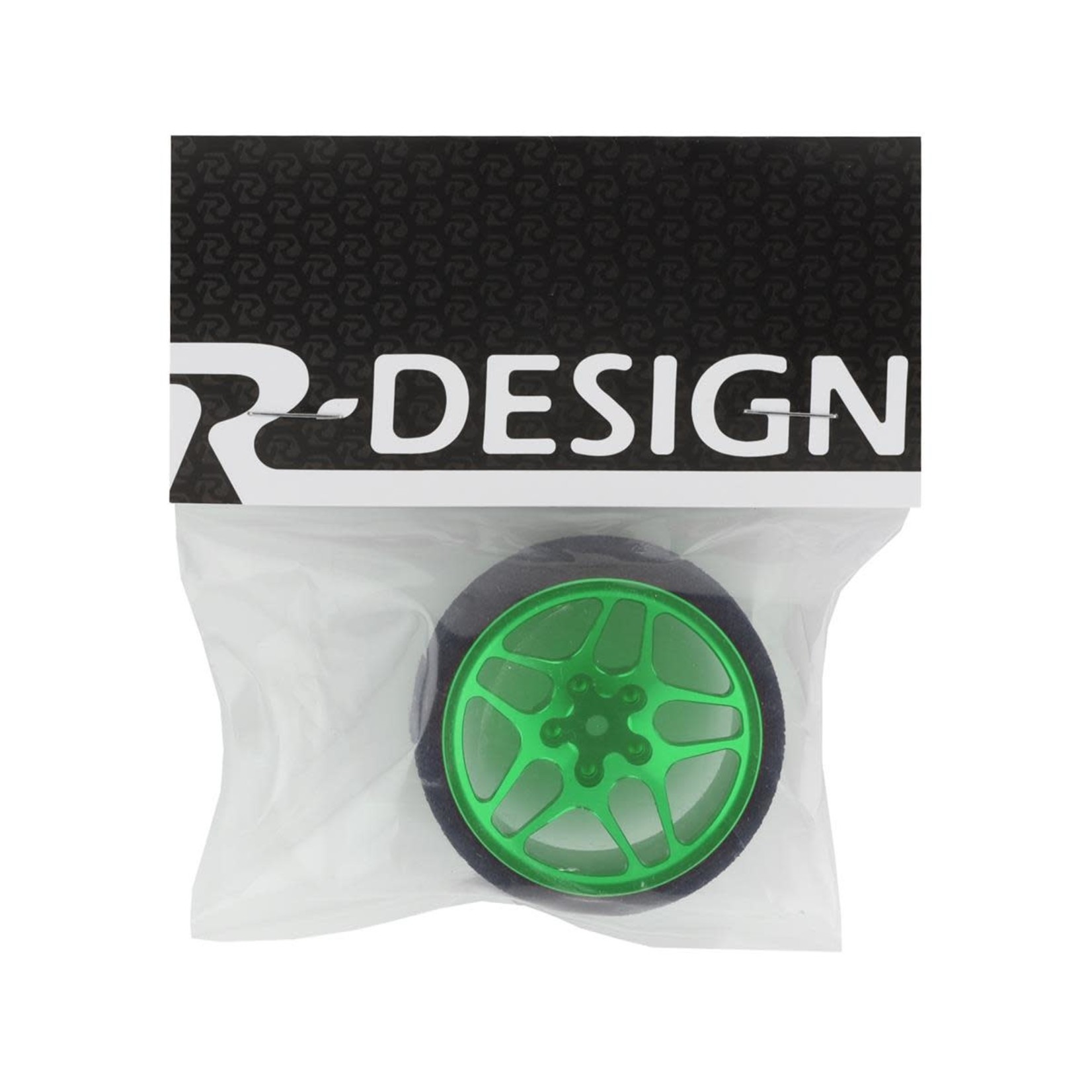 R-Design R-Design Sanwa M17/MT-44 Ultrawide 10 Spoke Transmitter Steering Wheel (Green) #RDD4914