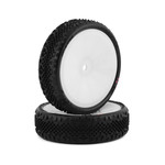 JConcepts #3181-101011 JConcepts Pin Swag 2.2" Pre-Mounted 2WD Front Buggy Carpet Tires (White) (2) (Pink) w/12mm Hex