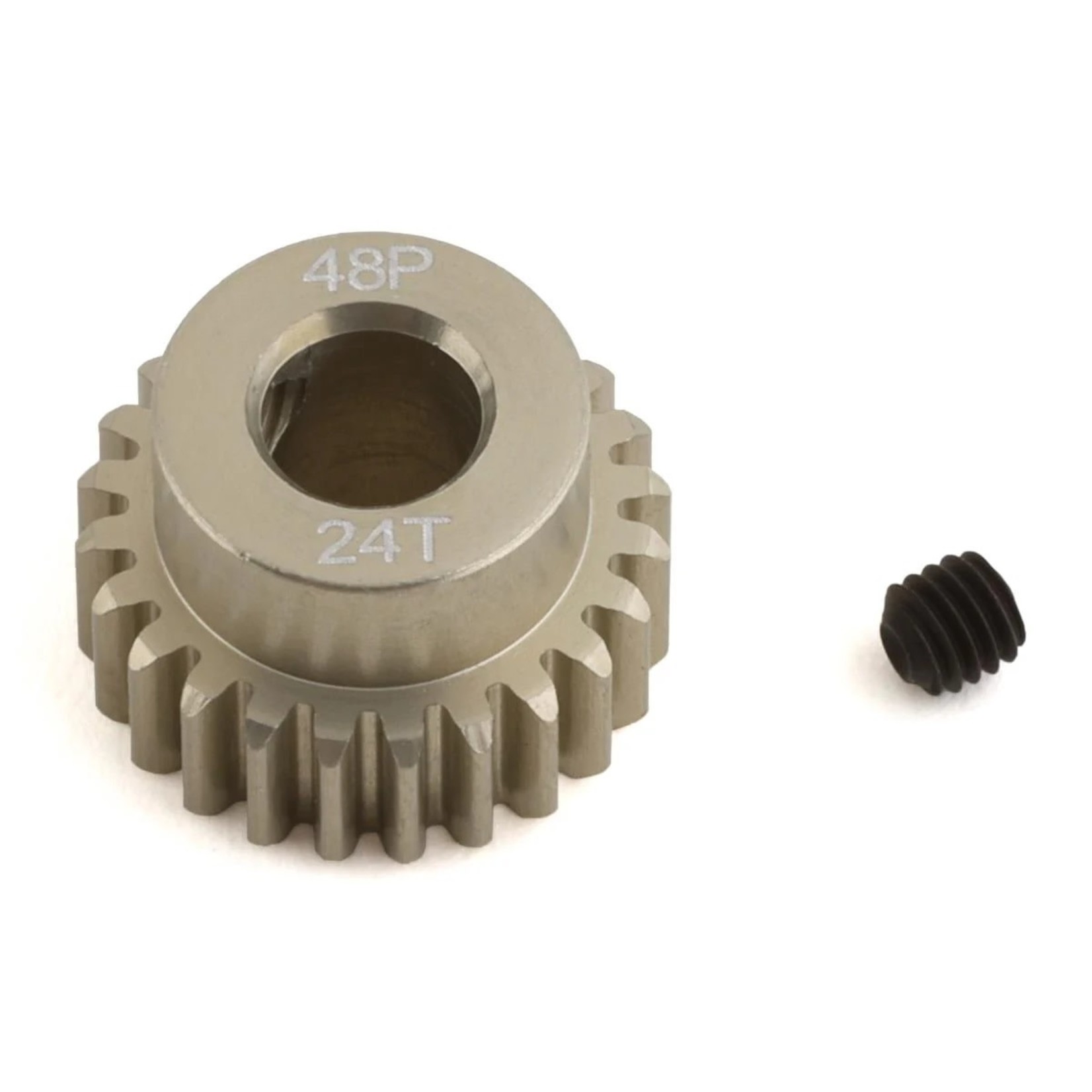 ProTek RC #PTK-8644 ProTek RC 48P Lightweight Hard Anodized Aluminum Pinion Gear (5.0mm Bore) (24T)