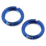 JConcepts JConcepts Team Associated Fin Aluminum 13mm Shock Collars (Blue) (2) #2702-1