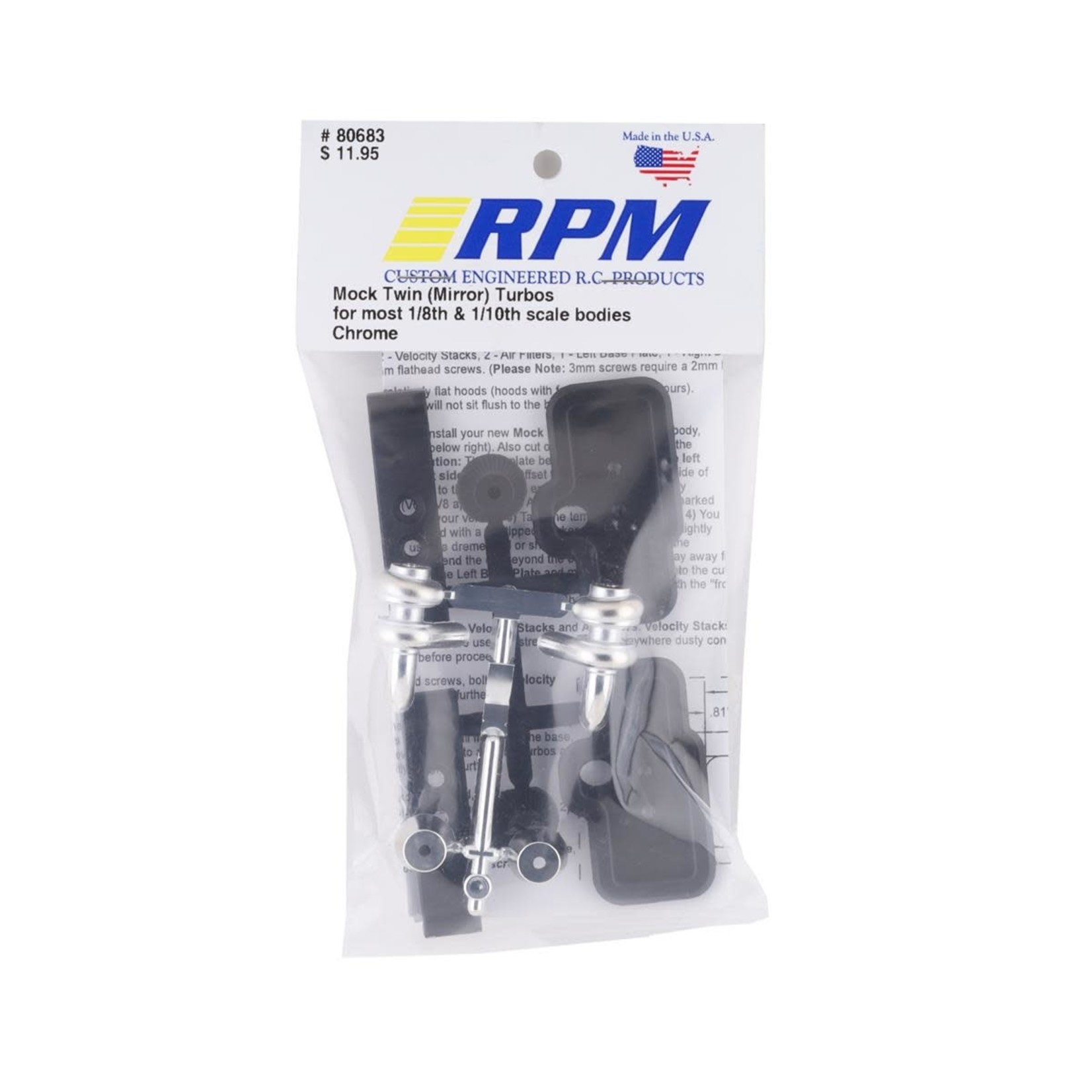 RPM RPM Mock Mirror Turbos (Chrome) (2) #80683