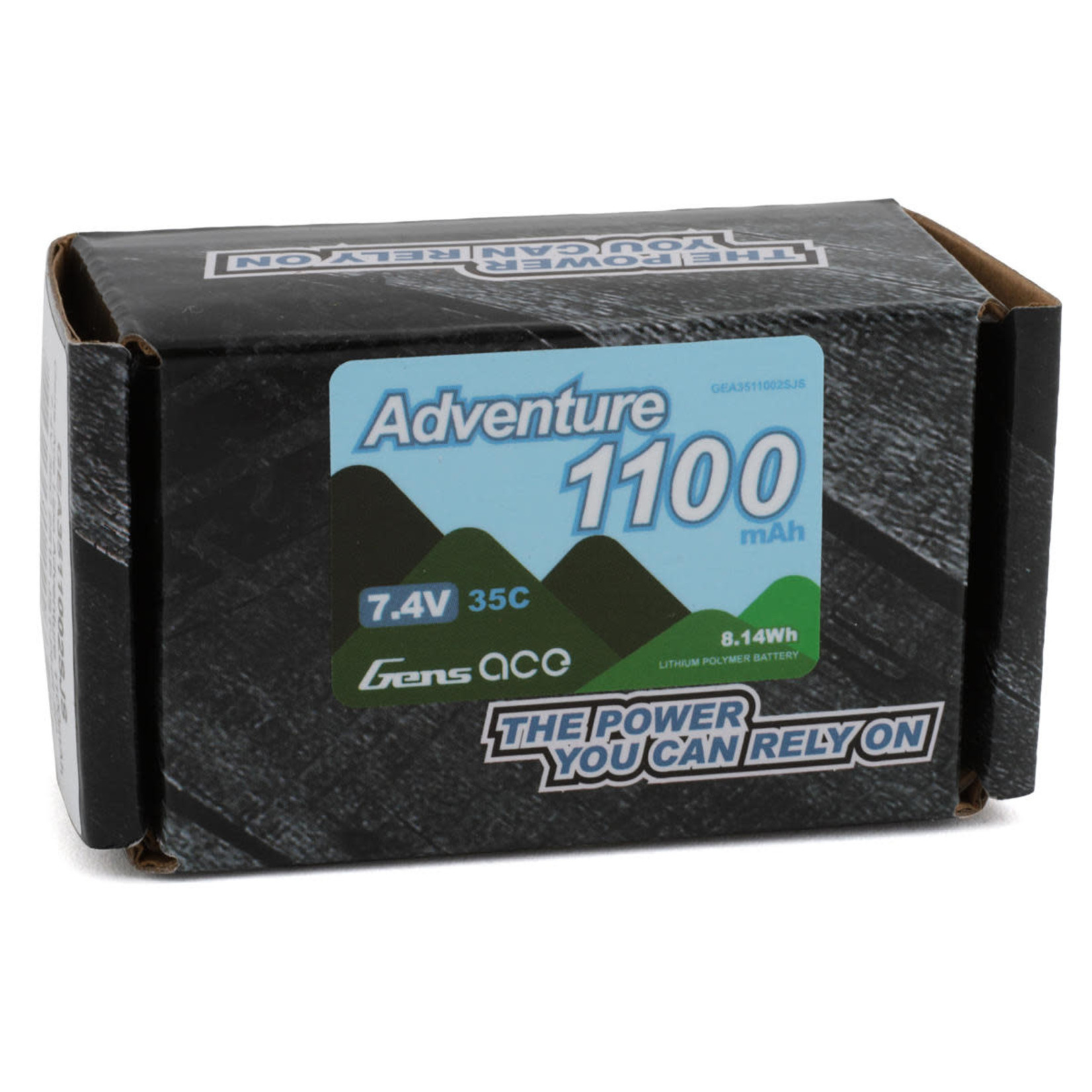 Gens Ace #GEA3511002SJS Gens Ace 2S LiPo Battery 35C (7.4V/1100mAh) (Axial SCX24) w/JST-PHR
