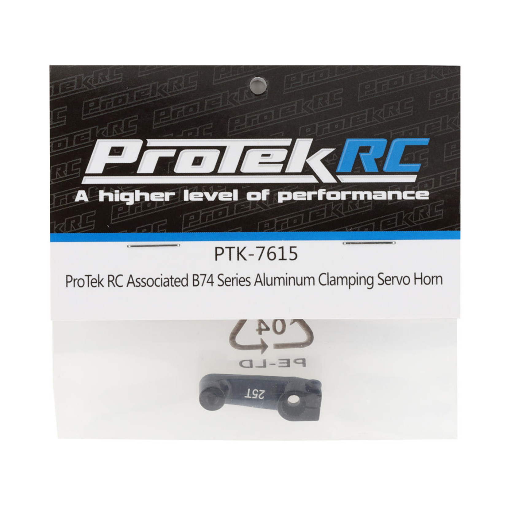 ProTek RC ProTek RC Associated B74 Series Aluminum Clamping Servo Horn (Black) (25T-Futaba/Savox/ProTek) #PTK-7615