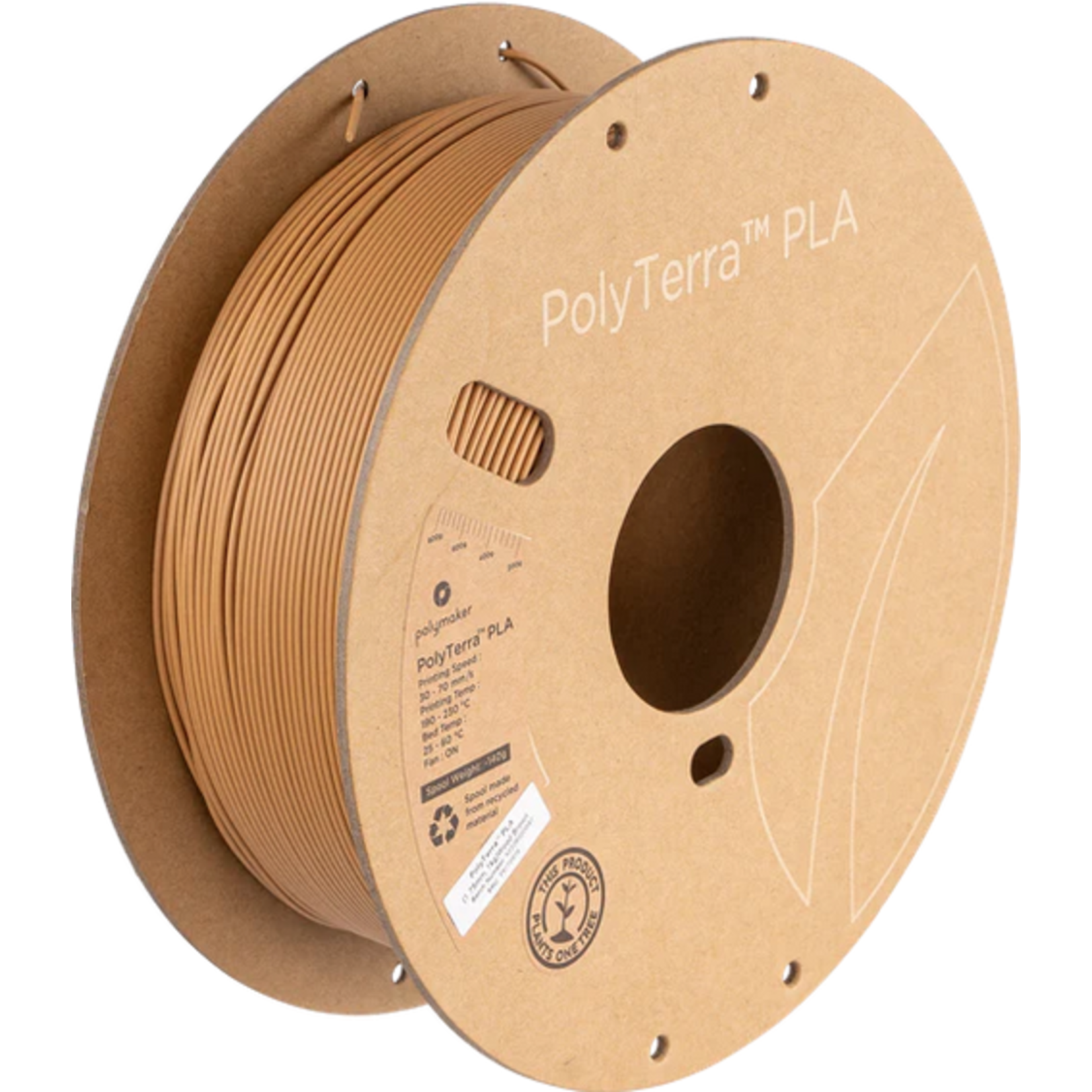 Polymaker Polymaker PolyTerra™ PLA (1kg) (1.75mm, Wood Brown) #PM70976