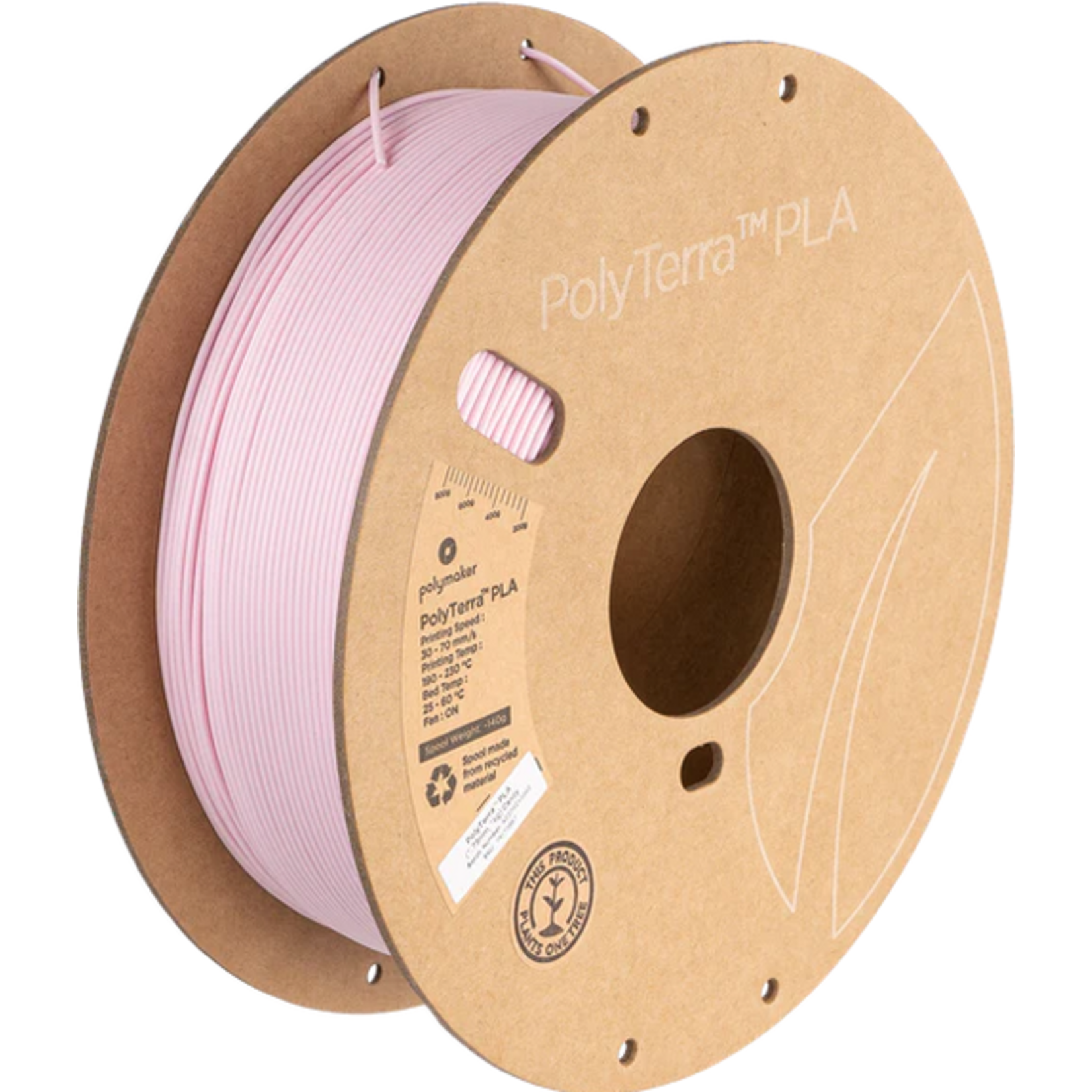 Polymaker #PM70867  Polymaker PolyTerra™ PLA (1kg) (1.75mm, Candy)