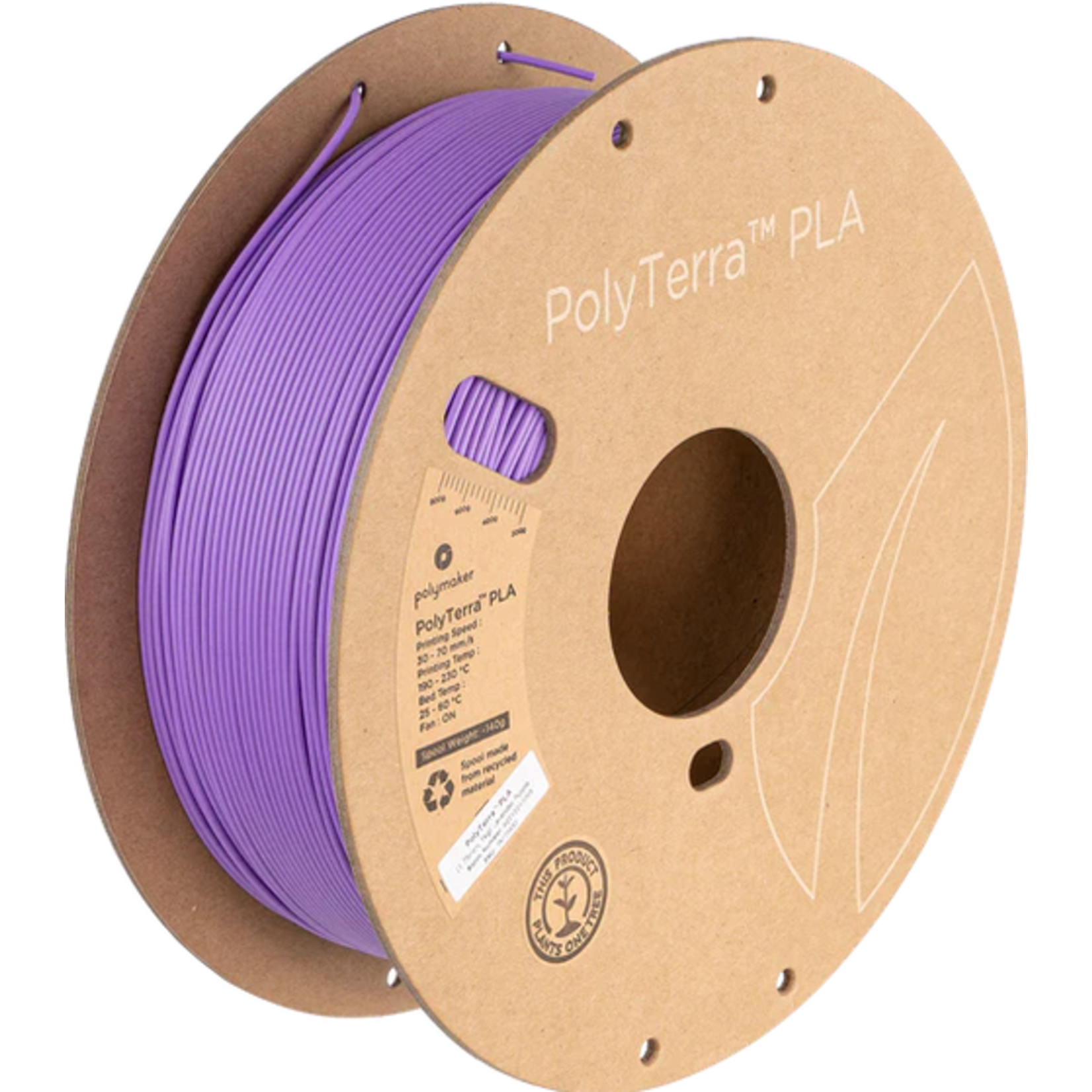 Polymaker Polymaker PolyTerra™ PLA (1kg) (1.75mm, Lavender Purple) #PM70852