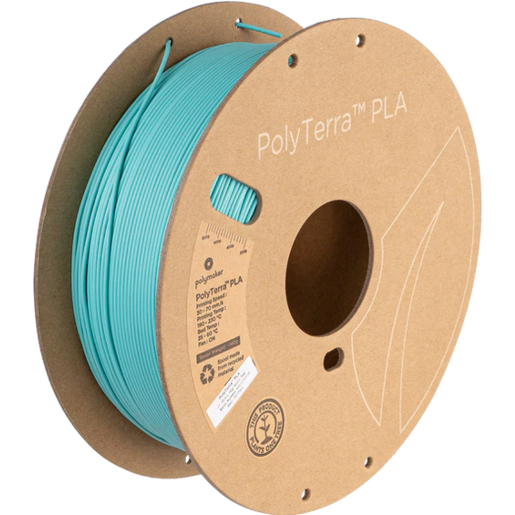 Polymaker Polymaker PolyTerra™ PLA (1kg) (1.75mm, Arctic Teal) #PM70844