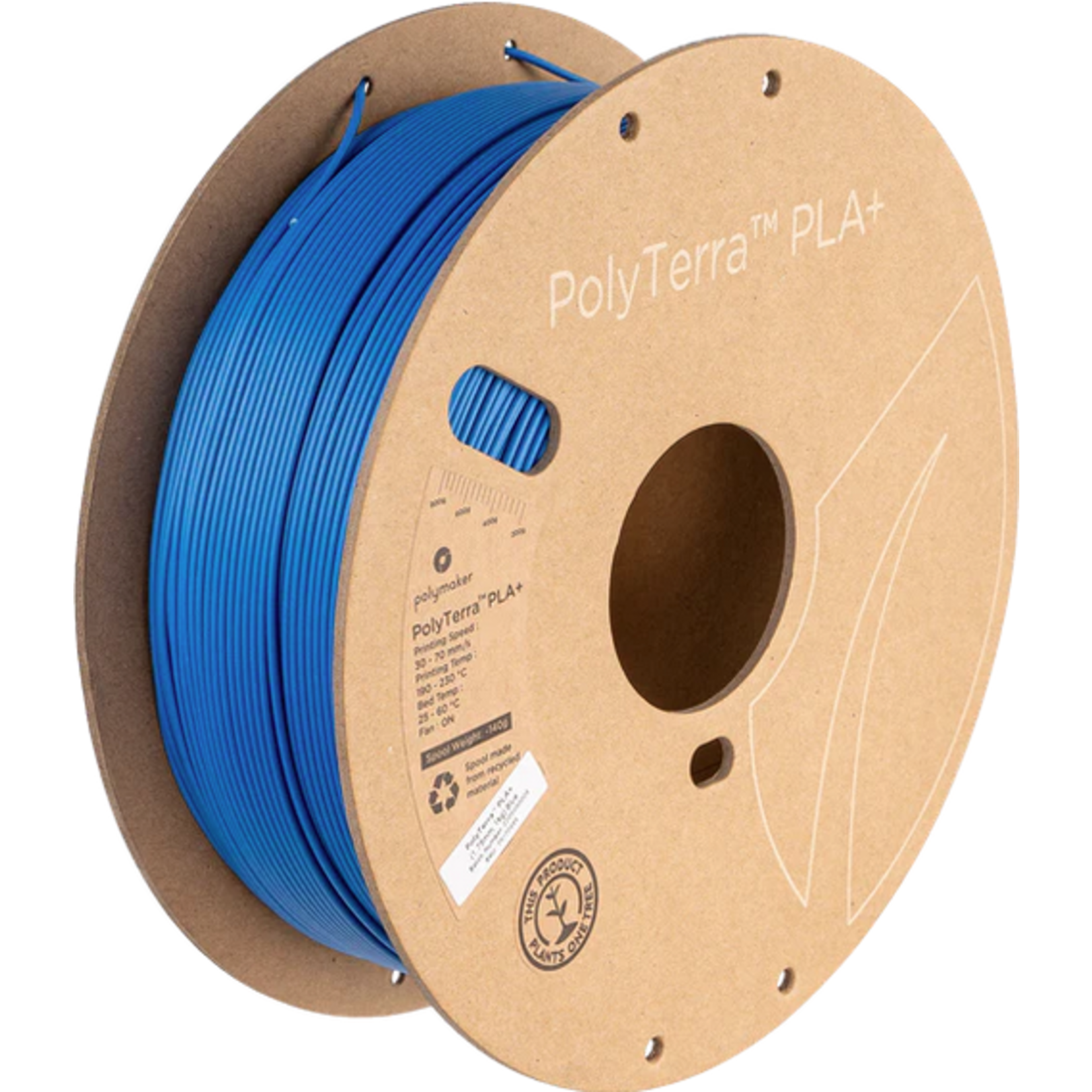 Polymaker Polymaker PolyTerra™ PLA+ (1kg) (1.75mm, Blue) #PM70949