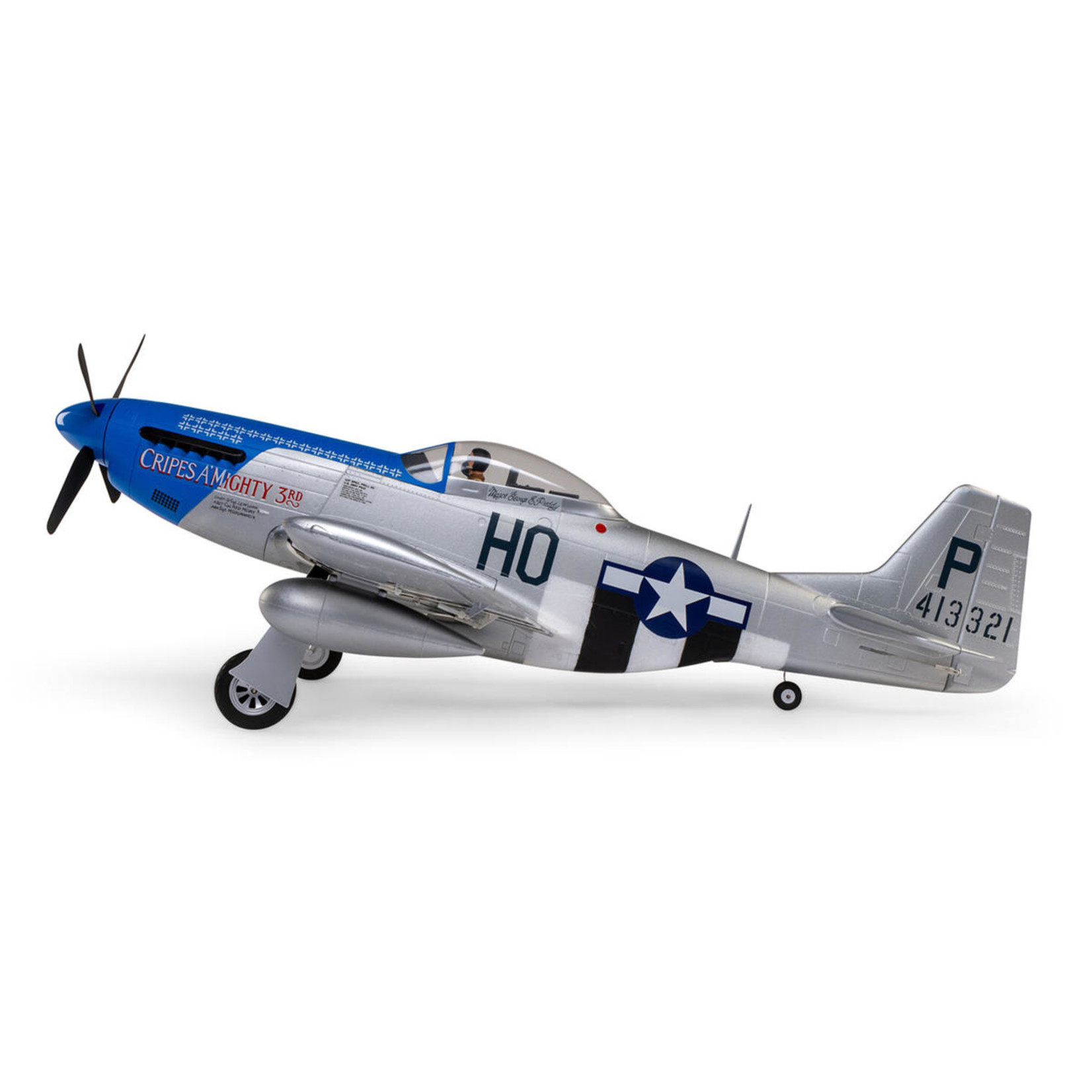 E-flite #EFL089500 E-flite P-51D Mustang "Cripes A'Mighty 3rd" Bind-N-Fly Basic Electric Airplane w/Smart ESC, AS3X & SAFE (1200mm)