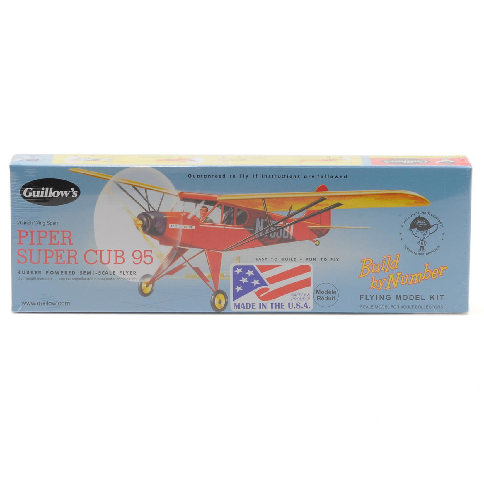 Guillow Guillow Piper Super Cub 95 Rubber Powered Semi-Scale Flyer #602
