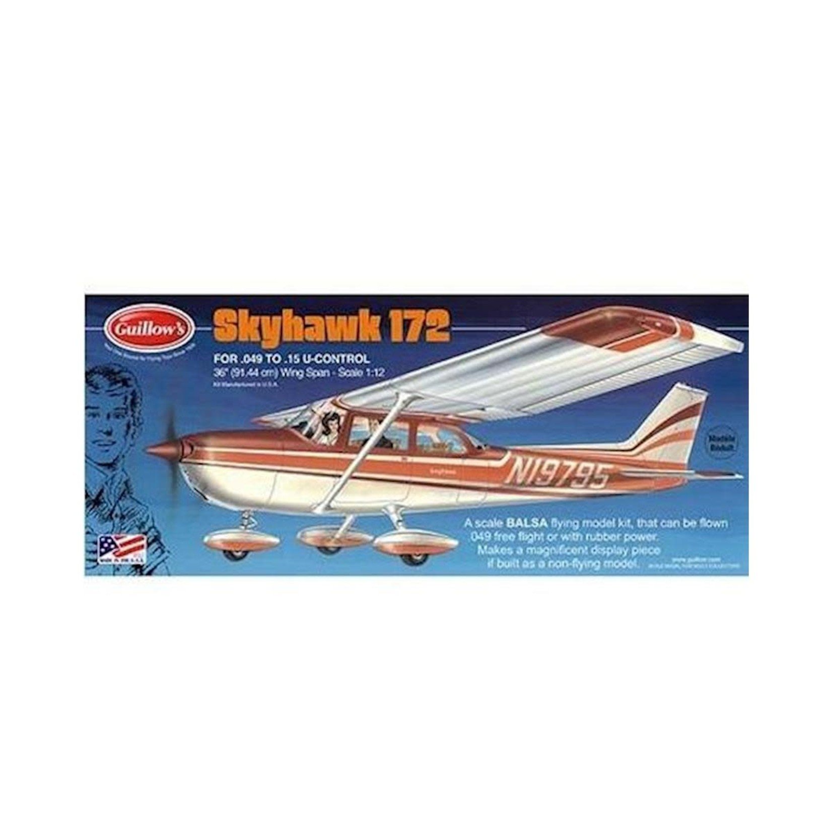 Guillow Guillow Cessna Skyhawk 172 Kit, 36" #802