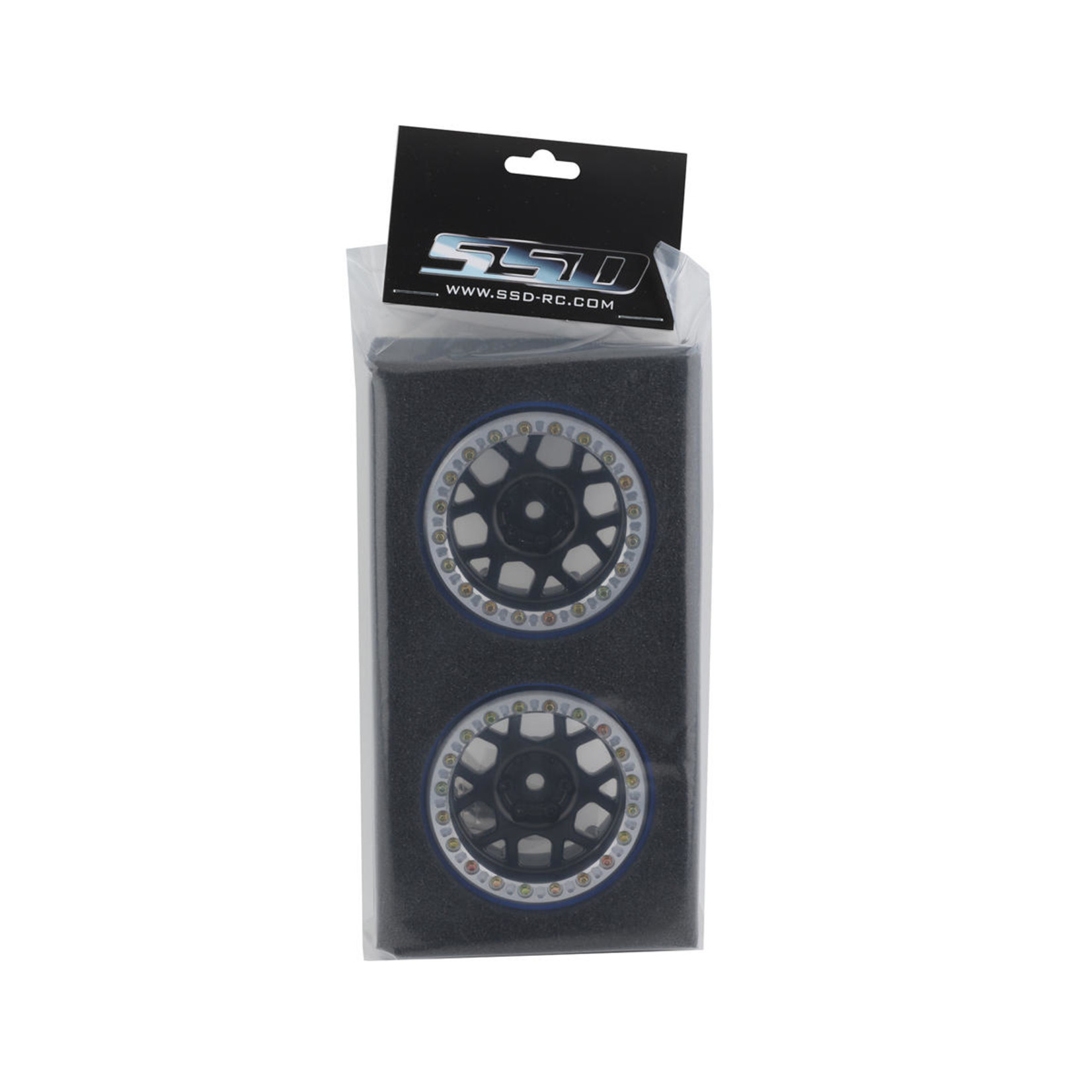 SSD RC #SSD00567 SSD RC 2.2” Boxer PL Beadlock Wheels (Black) (2)