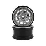 SSD RC #SSD00557 SSD RC 2.9” Boxer Beadlock Wheels w/Brake Rotor (Silver) (2)