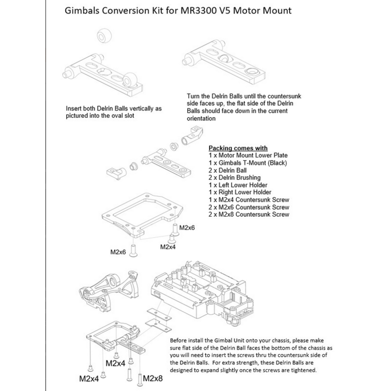 PN Racing PN Racing Mini-Z V5 Motor Mount Conversion Kit For MR3322 Gimbal System (Silver) #MR3300QS