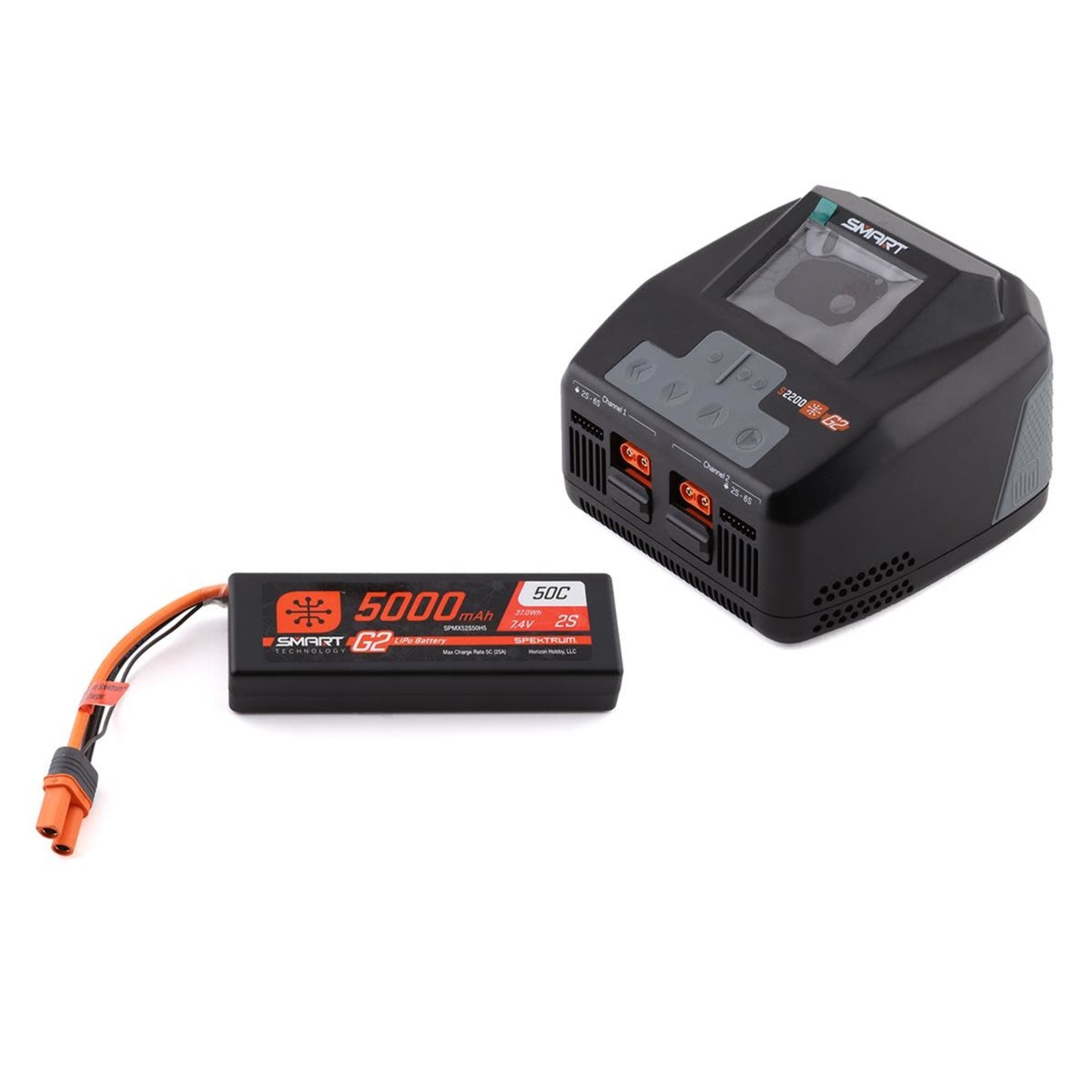 Spektrum Spektrum RC Smart G2 PowerStage 4S Bundle w/Two 2S Smart LiPo Batteries (5000mAh) #SPMXG2PS4