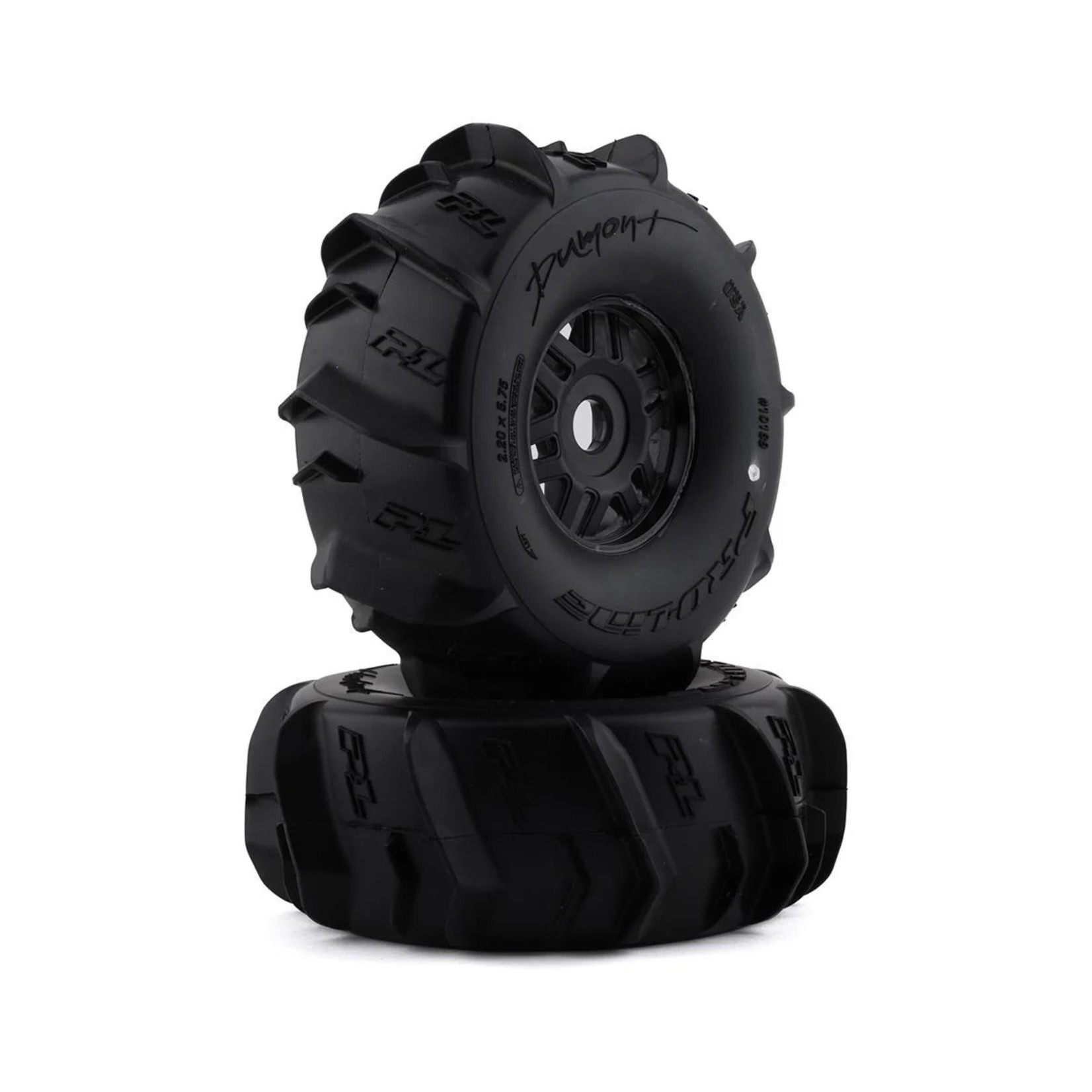 Pro-Line Pro-Line Dumont Paddle SC 2.2/3.0 Pre-Mounted Tires w/Mojave Wheels (Black) (2) w/17mm Hex #10189-10