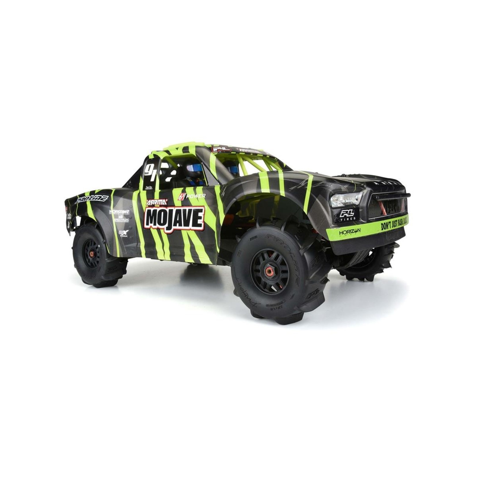 Pro-Line #10189-10 Pro-Line Dumont Paddle SC 2.2/3.0 Pre-Mounted Tires w/Mojave Wheels (Black) (2) w/17mm Hex