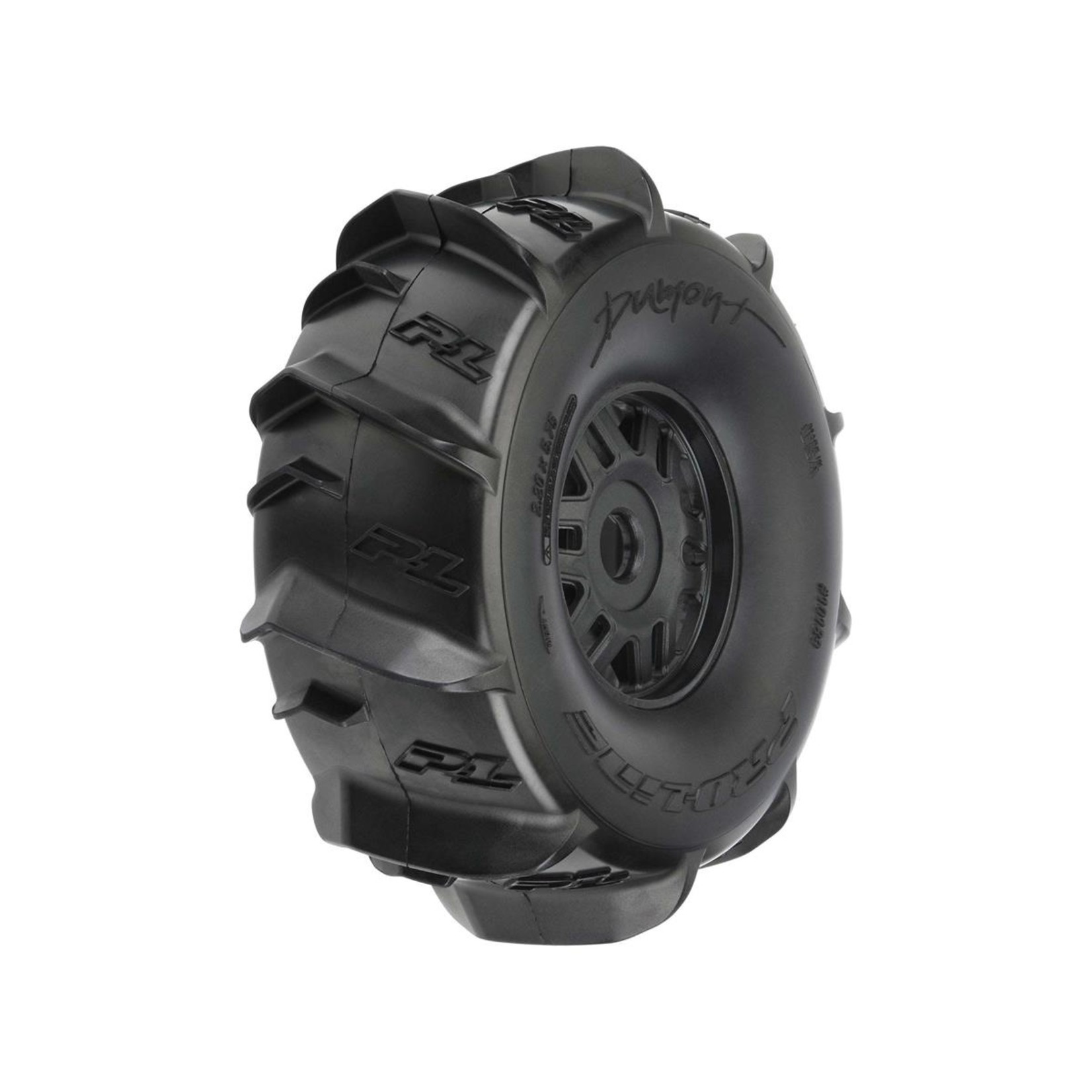 Pro-Line #10189-10 Pro-Line Dumont Paddle SC 2.2/3.0 Pre-Mounted Tires w/Mojave Wheels (Black) (2) w/17mm Hex