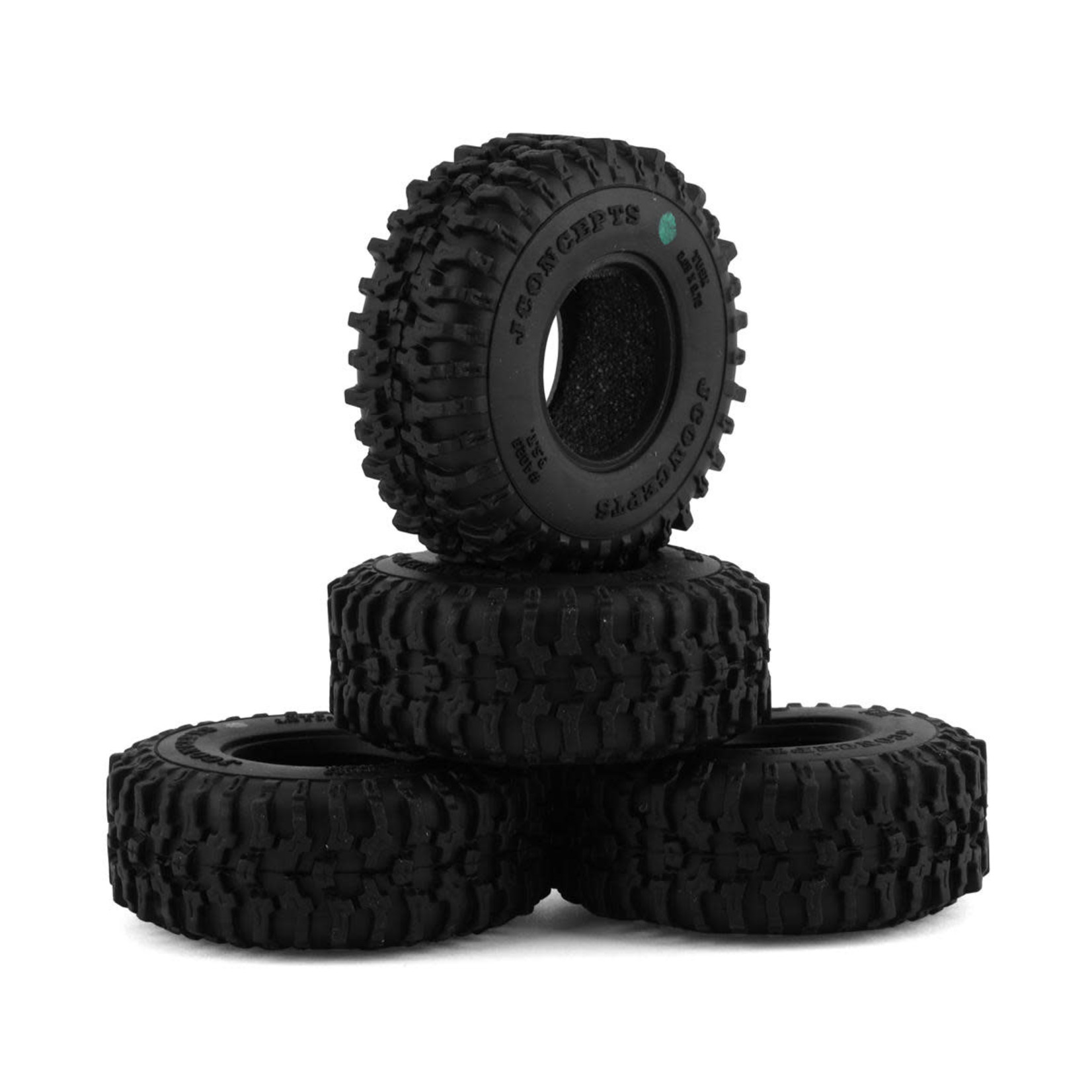 JConcepts #4023-02 JConcepts Tusk 1.0" Micro Crawler Tires (4) (Green)