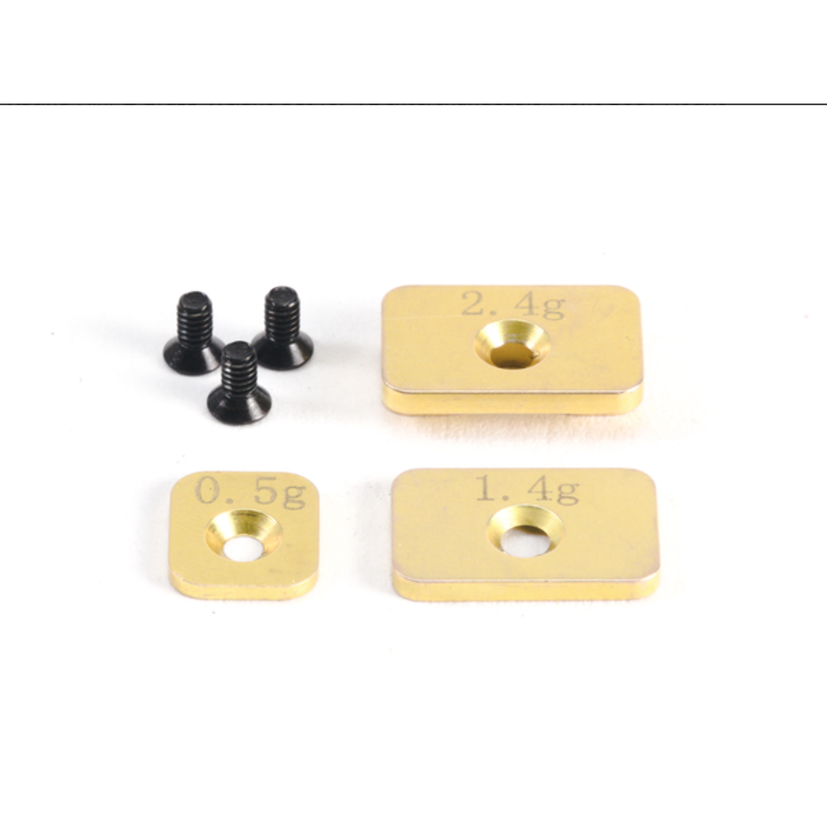 PN Racing PN Racing Mini-Z Brass Weight Set for V2 Interchangeable Front Body Mount #BM002