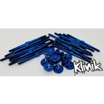 Klinik RC Klinik RC Associated T6.2 Titanium Turnbuckle Set (Shiny Blue) #KRC-ASSSC6.1B